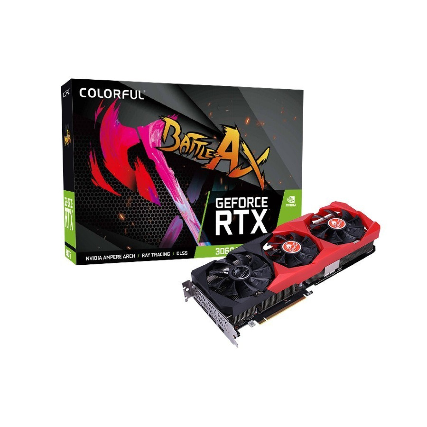 Відеокарта Colorful RTX 3060Ti 8Gb NB V2 LHR-V GeForce RTX 3060 Ti NB V2 LHR-V) (GDDR6, 256 bit, PCI-E v4.0 x16) Б/в