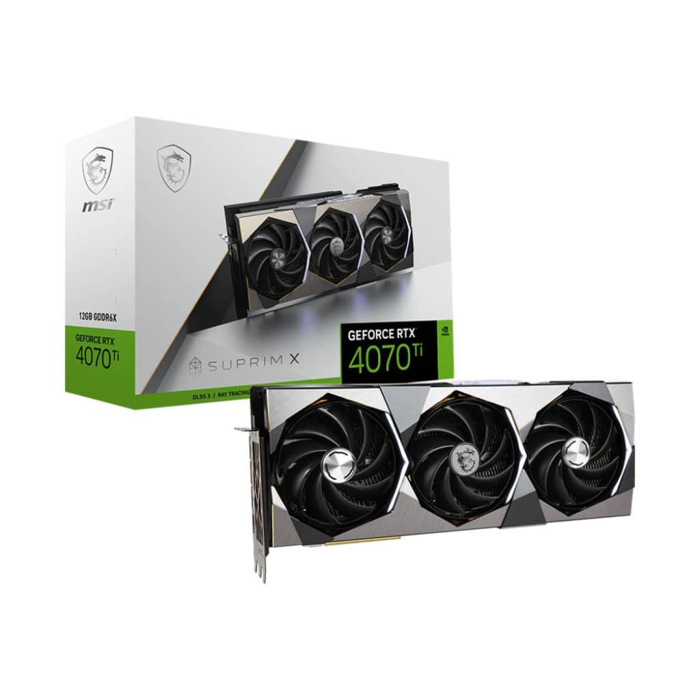 Відеокарта MSI RTX 4070 Ti 12GB Suprim X (RTX 4070 Ti SUPRIM X 12G) (GDDR6X, 256 bit, PCI-E 4.0 x16) Б/в