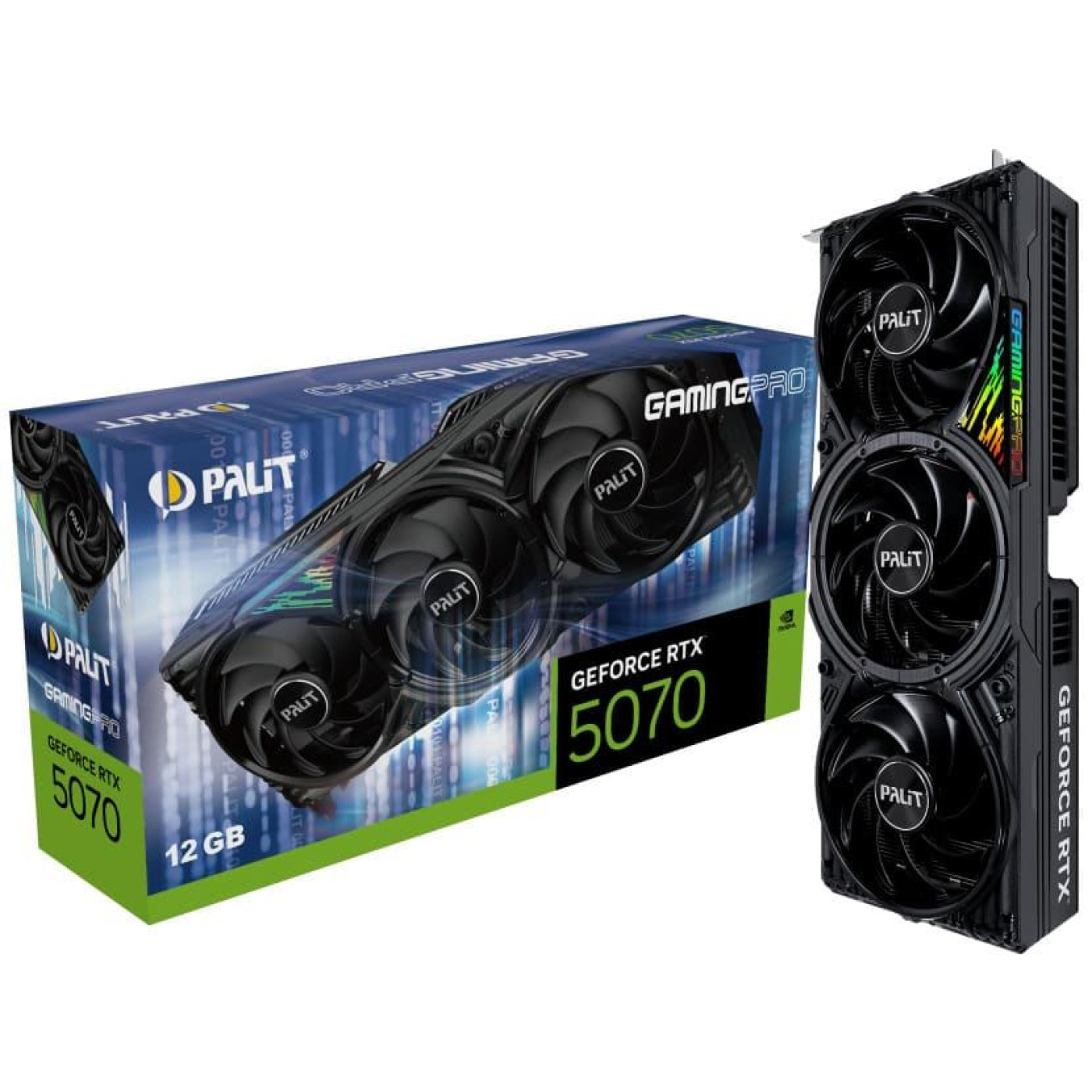 Відеокарта Palit RTX 5070 12Gb GamingPro (NE75070019K9-GB2050A) (GDDR7, 192 bit, PCI-E v5.0)