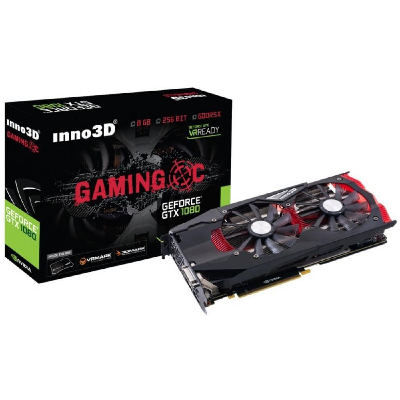 Відеокарта Inno3D GTX 1080 8GB Gaming OC (N1080-1SDN-P6DNX) (GDDR5X, 256 bit, PCI-E v3.0) Б/в,U1