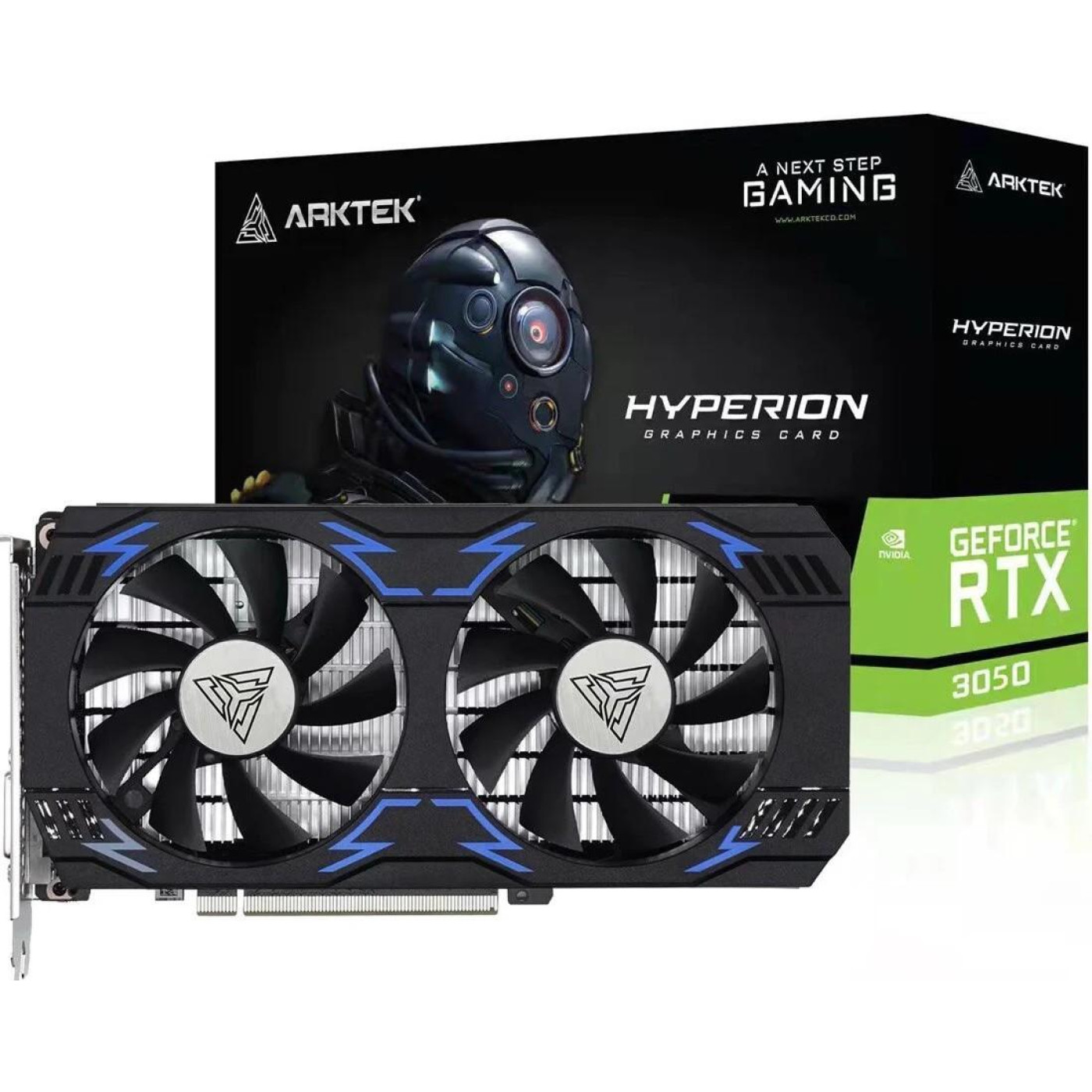 Видеокарта Arktek RTX 3050 6GB Dual Fan (AKN3050D6S6GH1) (GDDR6, 96 bit, PCI-E v4.0 x8)