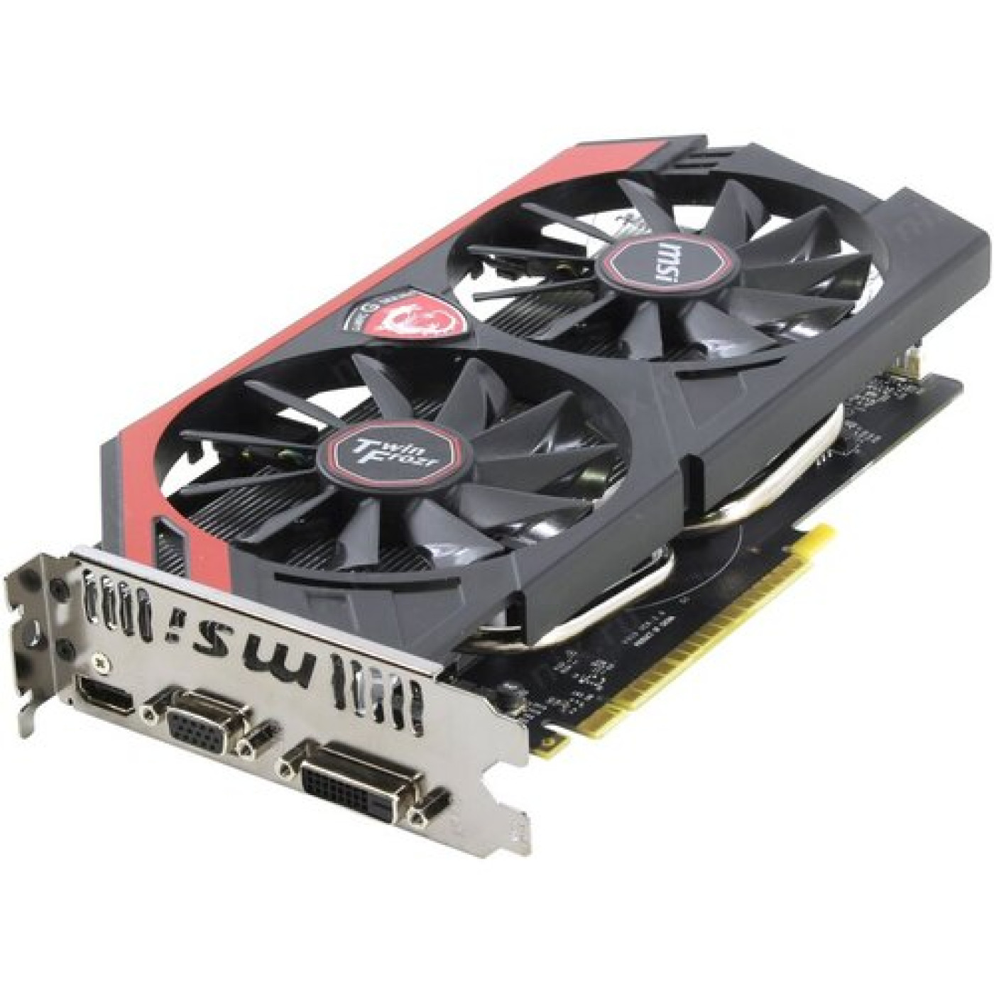 Видеокарта MSI GTX 750Ti 2Gb Twin Frozr OC Gaming (N750Ti_TF_2GD5/OC) (GDDR5, 128 bit, PCI-E 3.0 x16) Б/у