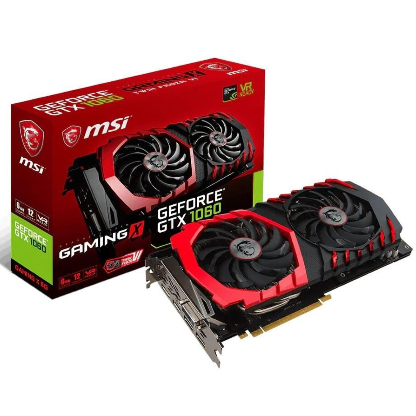 Видеокарта MSI GTX 1060 6Gb Gaming X (GTX 1060 GAMING X 6G) (GDDR5, 192 bit, PCI-E 3.0 x16) Б/у