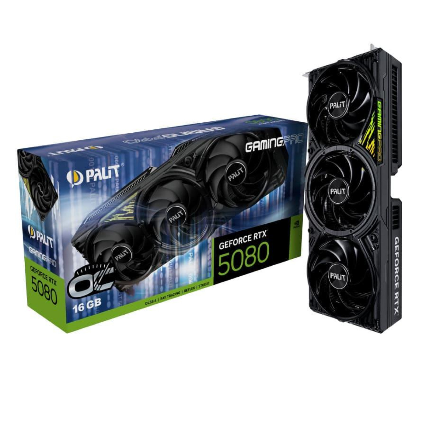 Видеокарта Palit RTX 5080 16Gb GamingPro OC V1 (NE75080S19T2-GB2031Y) (GDDR7, 256 bit, PCI-E v5.0 x16)
