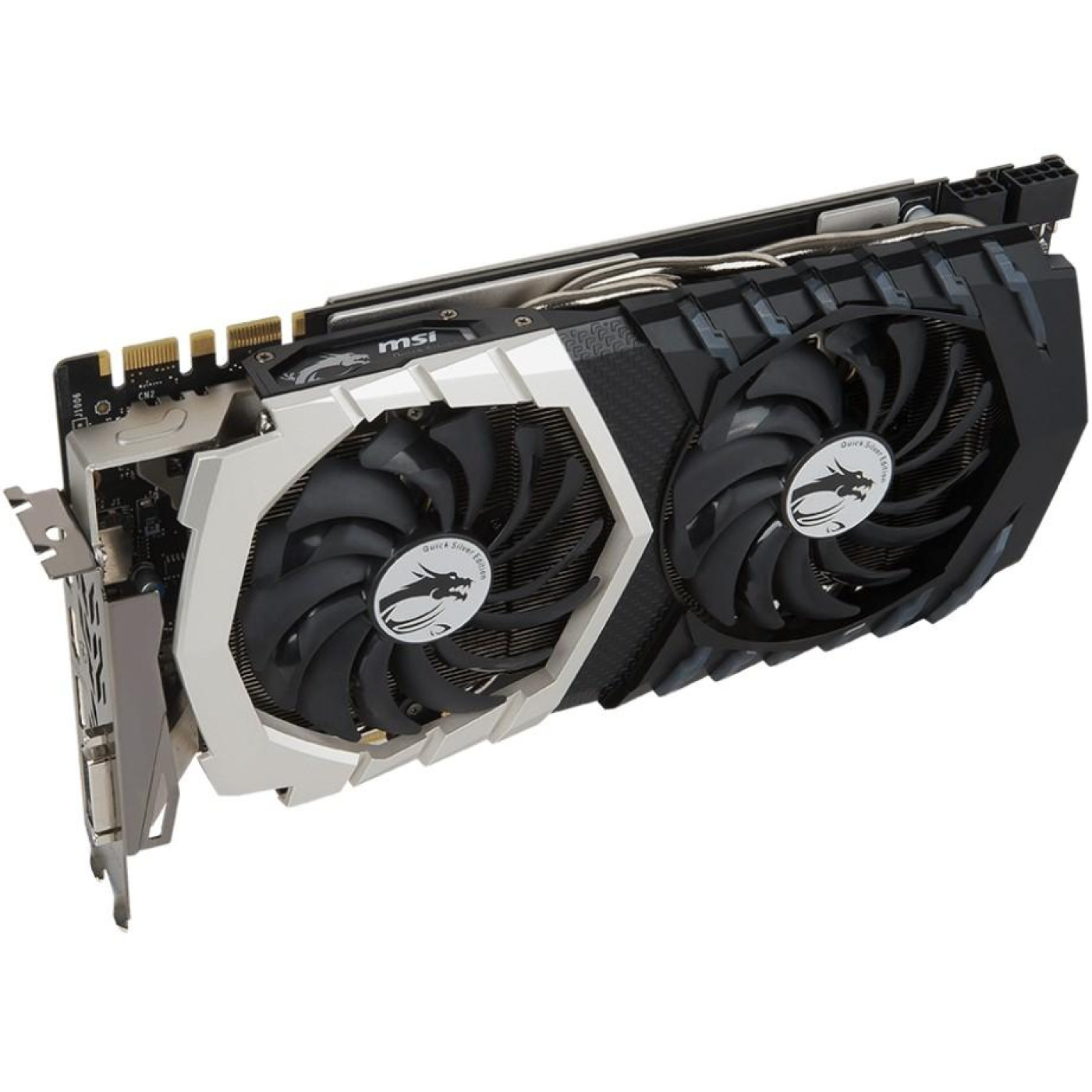 Відеокарта MSI GTX 1070 8Gb Quick Silver OC (GEFORCE GTX 1070 QUICK SILVER 8G OC) (GDDR5, 256 bit, PCI-E v3.0) Б/в