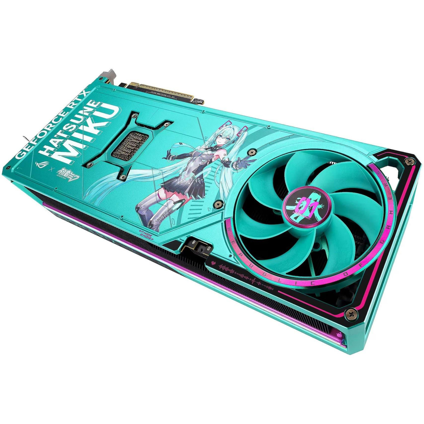 Видеокарта ASUS RTX 5080 16GB ROG Astral OС HATSUNE MIKU EDITION (ROG-ASTRAL-RTX5080-O16G-HATSUNE-MIKU-EDITION) (GDDR7, 256 bit, PCI-E v5.0 x16)