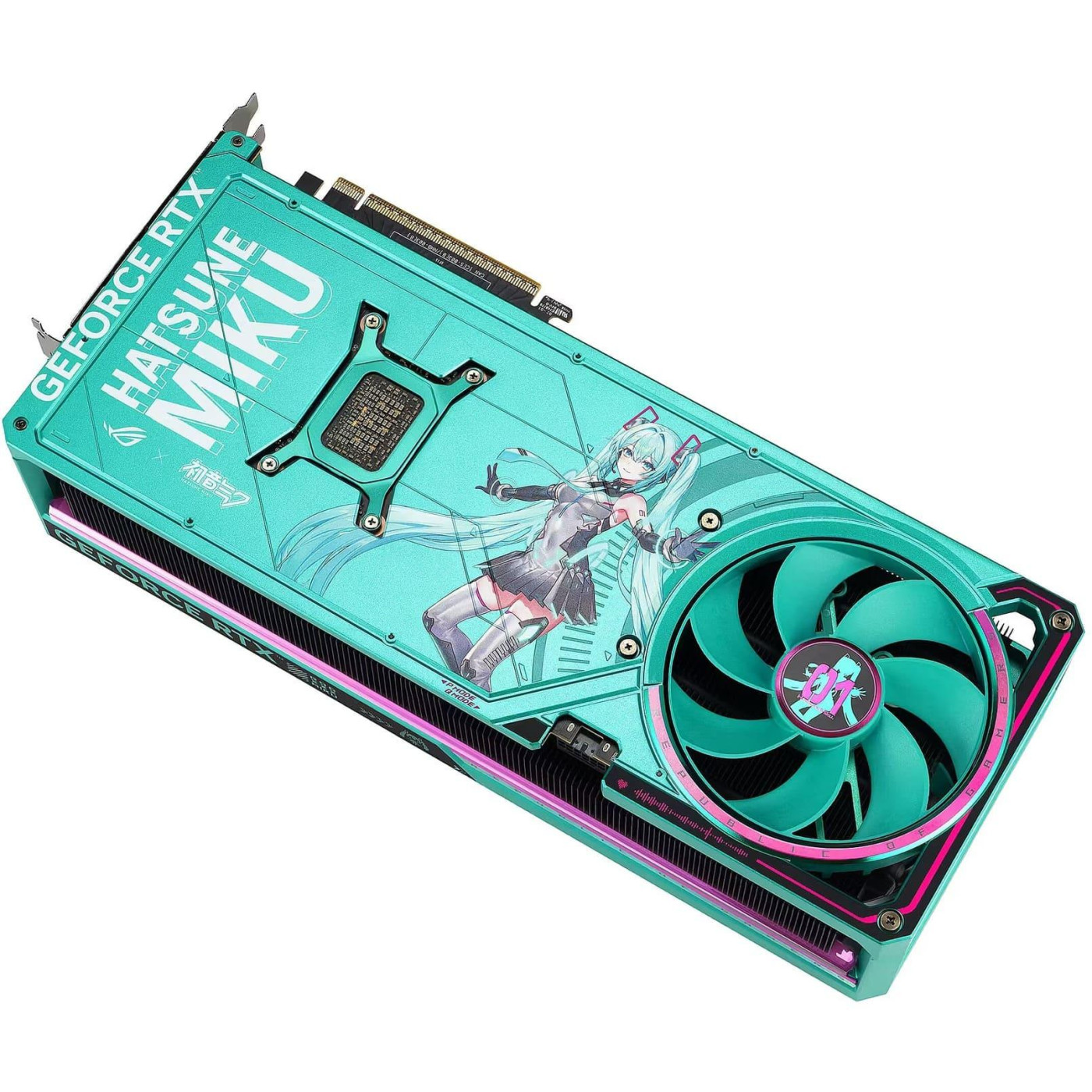 Видеокарта ASUS RTX 5080 16GB ROG Astral OС HATSUNE MIKU EDITION (ROG-ASTRAL-RTX5080-O16G-HATSUNE-MIKU-EDITION) (GDDR7, 256 bit, PCI-E v5.0 x16)