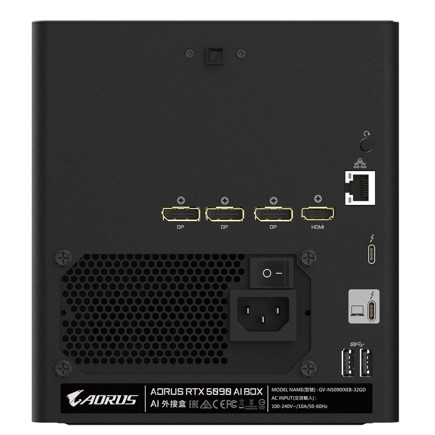 Видеокарта Gigabyte RTX 5090 32GB AORUS AI BOX (GV-N5090IXEB-32GD) (GDDR7, 512 bit, PCI-E v5.0 x16)