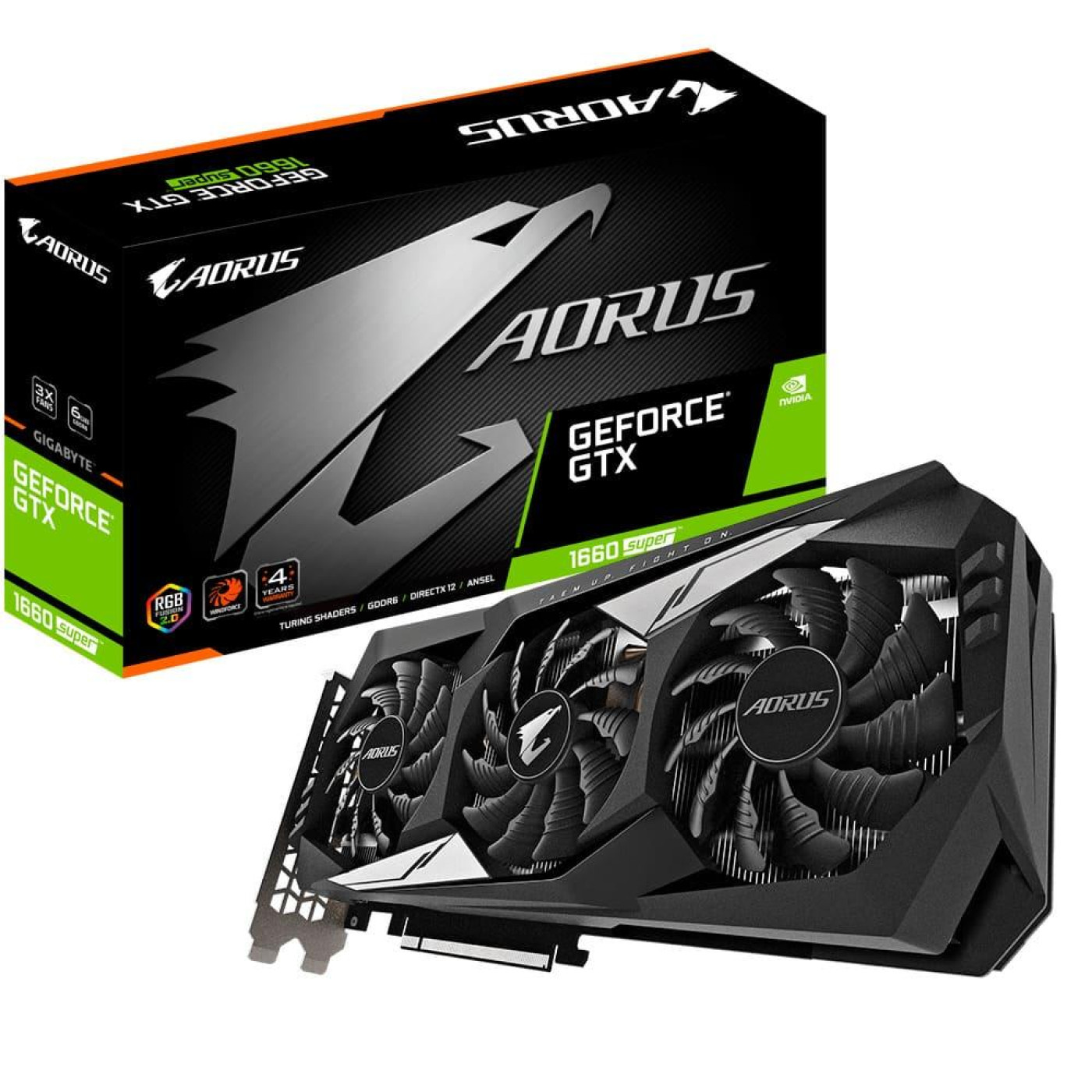 Відеокарта Gigabyte GTX 1660 6Gb Super AORUS (GV-N166SAORUS-6GD) ( Б/в