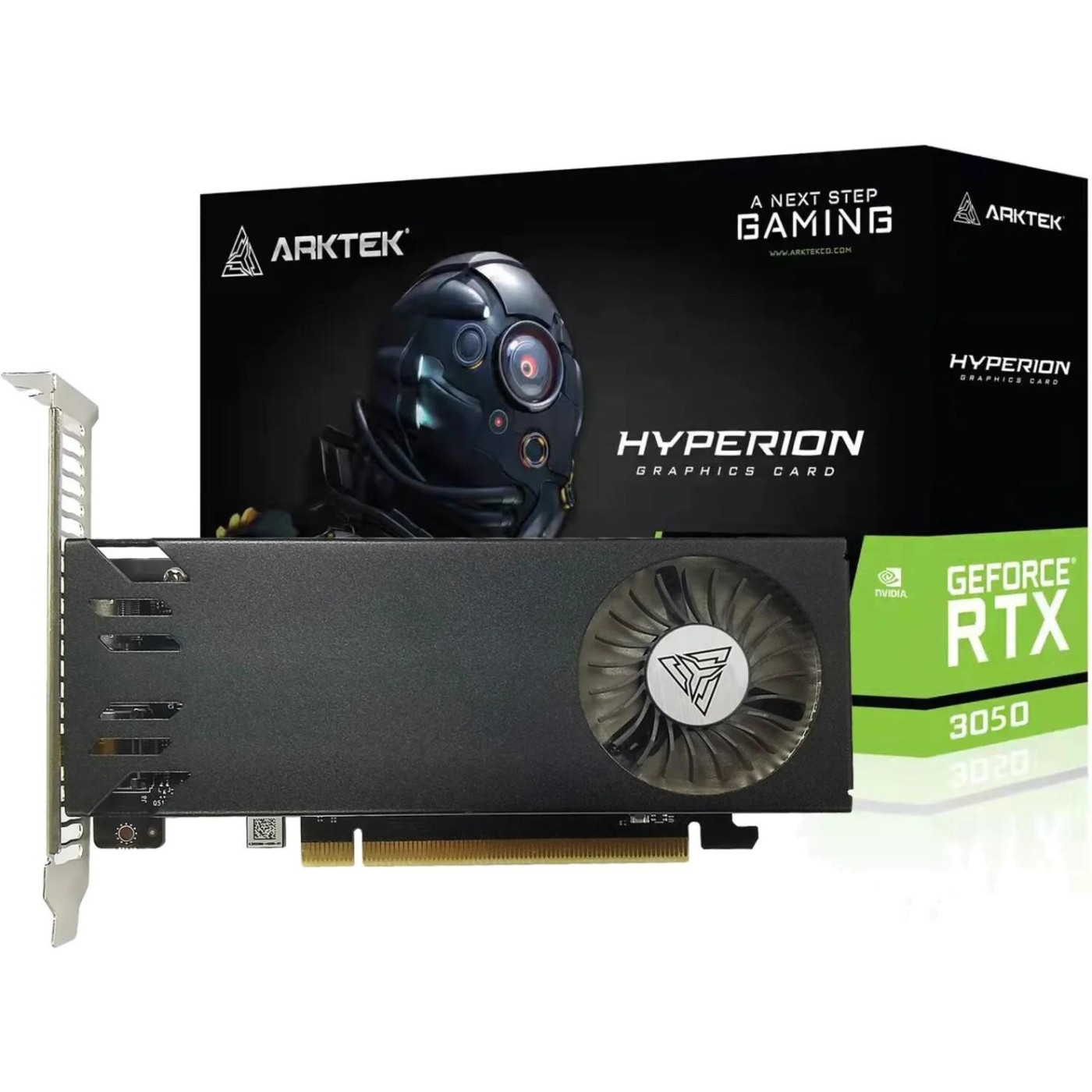 Видеокарта Arktek RTX 3050 6GB LP (AKN3050D6S6GL1) (GDDR6, 96 bit, PCI-E v4.0 x8)