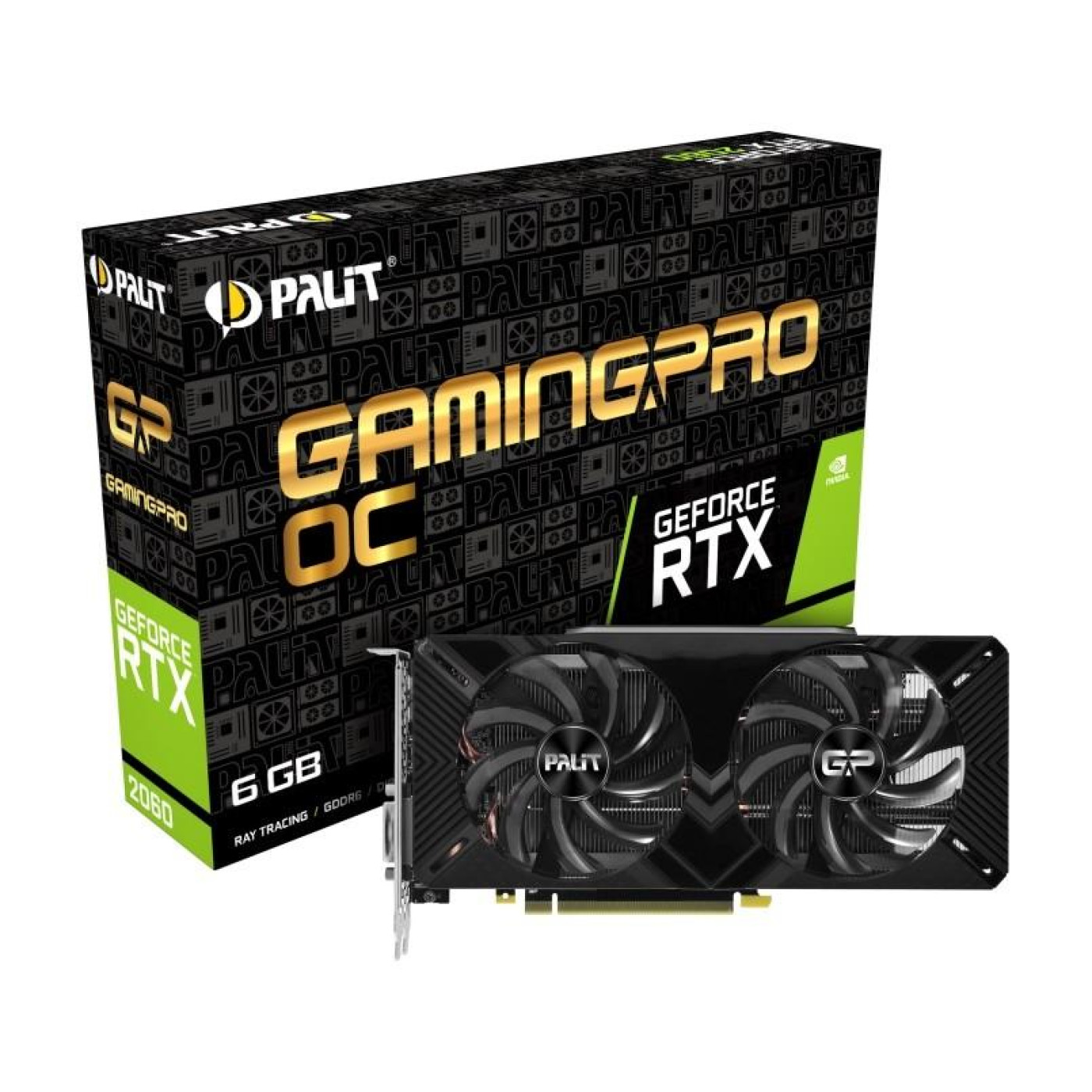 Відеокарта Palit RTX 2060 6Gb GamingPro OC (NE62060T18J9-1062A) (GDDR6, 192 bit, PCI-E 3.0 x16) Б/в