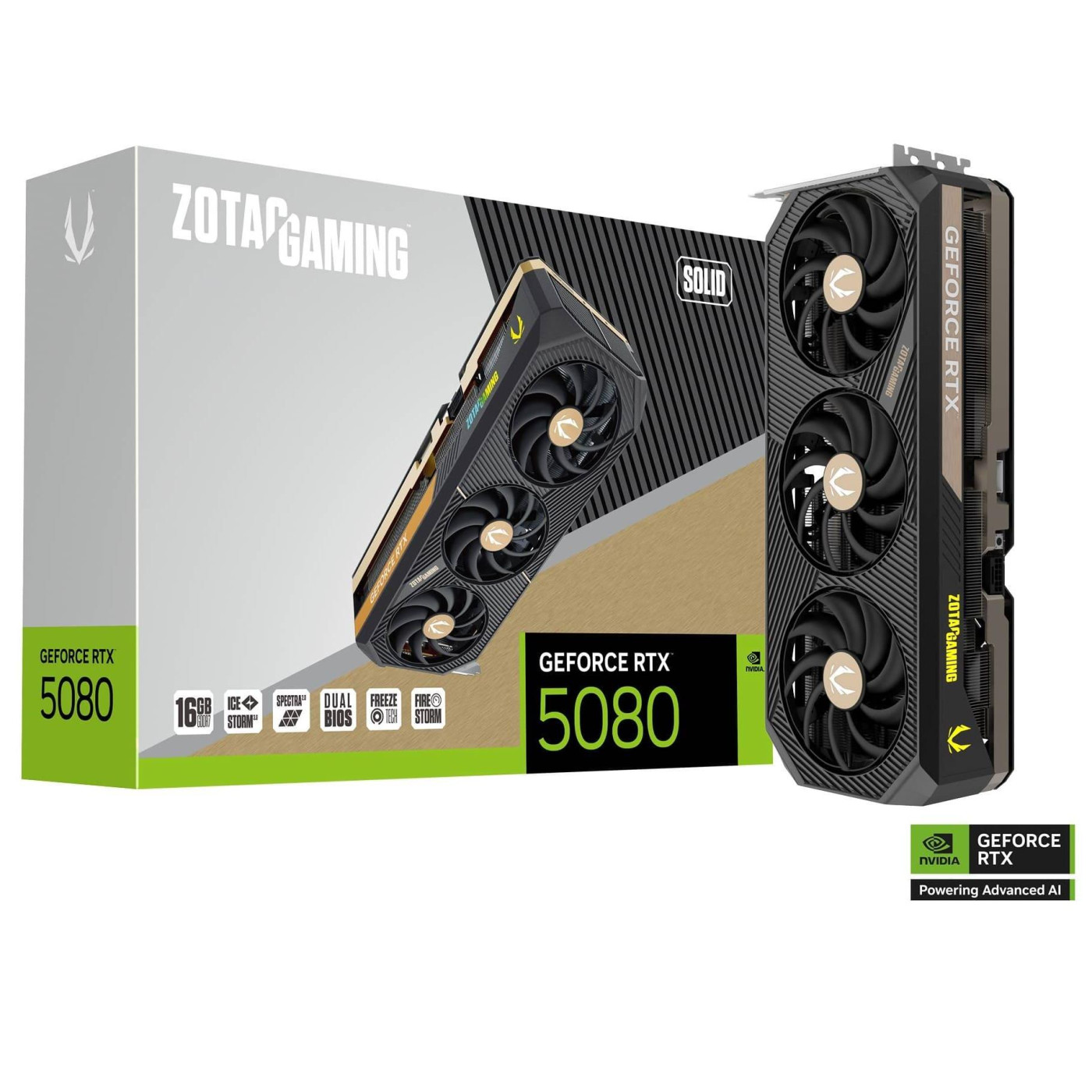 Відеокарта Zotac RTX 5080 16Gb GAMING SOLID (ZT-B50800D-10P) ( Б/в