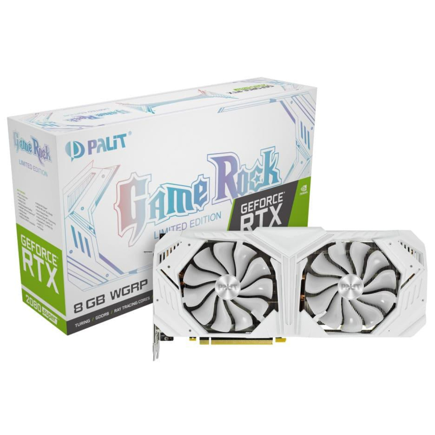 Видеокарта Palit RTX 2080 Super 8Gb GameRock Premium Edition (NE6208SH20P2-1040W) (GDDR6, 256 bit, PCI-E v3.0) Б/у
