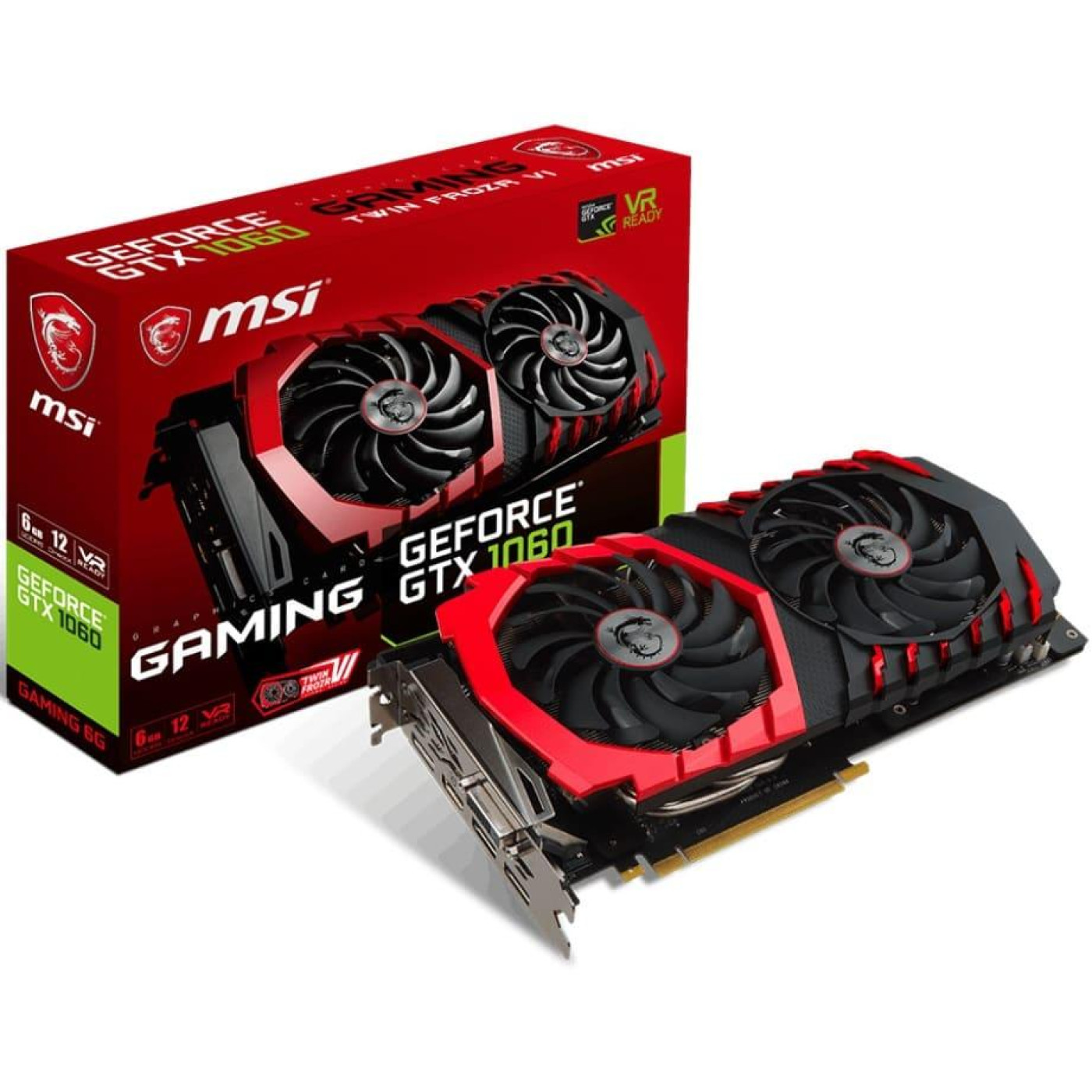 Відеокарта MSI GTX 1060 6Gb Gaming (GeForce GTX 1060 GAMING 6G) (GDDR5, 192 bit, PCI-E 3.0 x16) Б/в