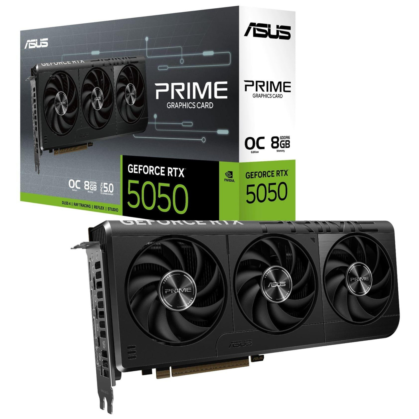 Видеокарта ASUS RTX 5050 8GB PRIME OC Edition (PRIME-RTX5050-O8G) (GDDR6, 128 bit, PCI-E v5.0 x16)