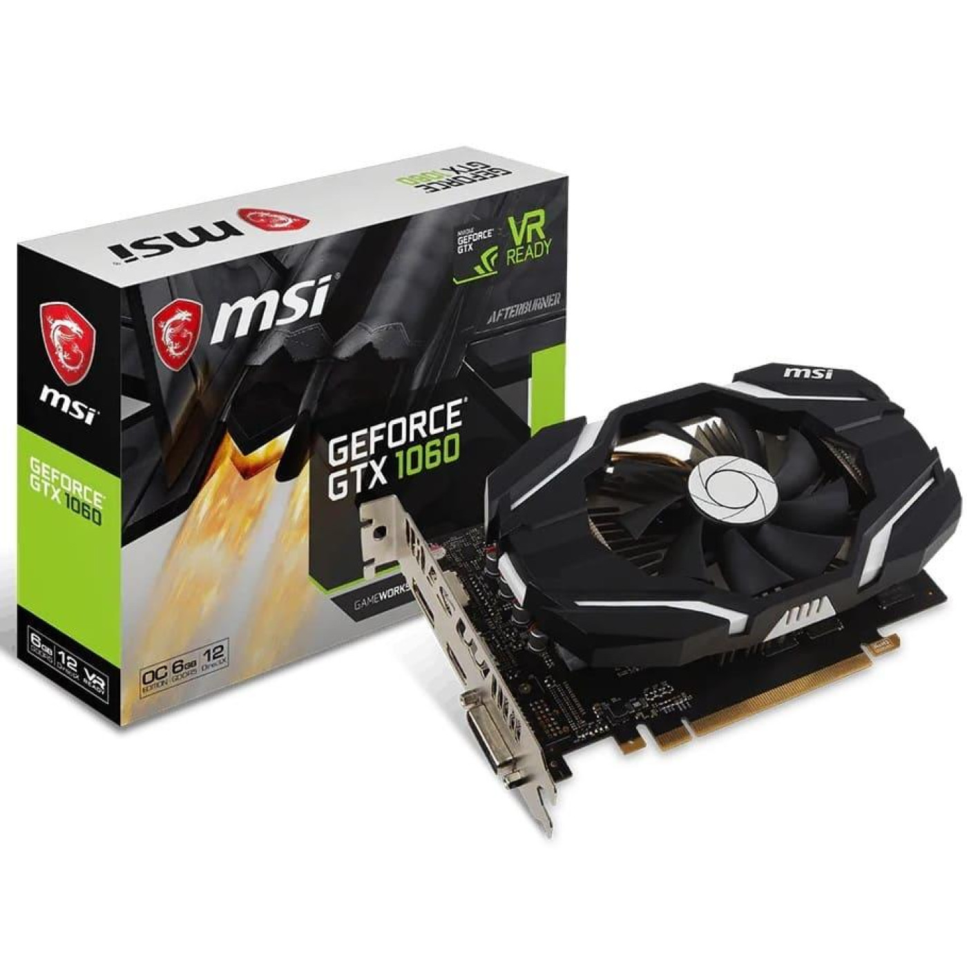 Відеокарта MSI GTX 1060 6Gb (GTX 1060 6G OCV1) (GDDR5, 192 bit, PCI-E 3.0 x16) Б/в
