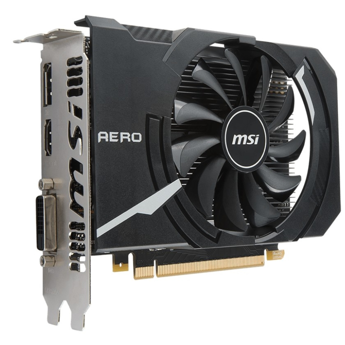 Видеокарта MSI GTX 1050Ti 4Gb Aero ITX OC (GTX 1050 TI AERO ITX 4G OC) (GDDR5, 128 bit, PCI-E 3.0 x16) Б/у