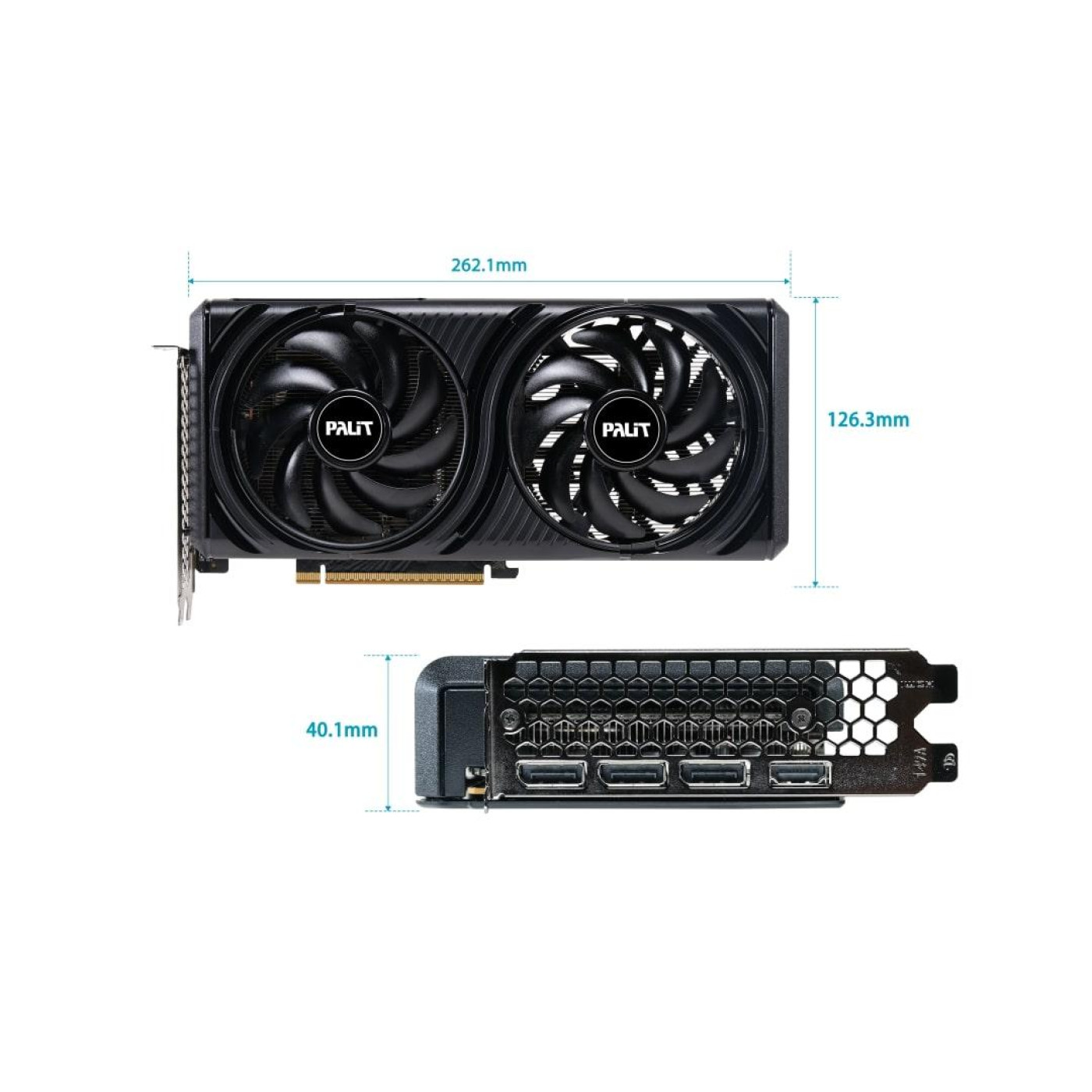 Відеокарта Palit RTX 5060 8GB Infinity 2 OC (NE75060V19P1-GB2063L) (GDDR7, 128 bit, PCI-E v5.0 x16)