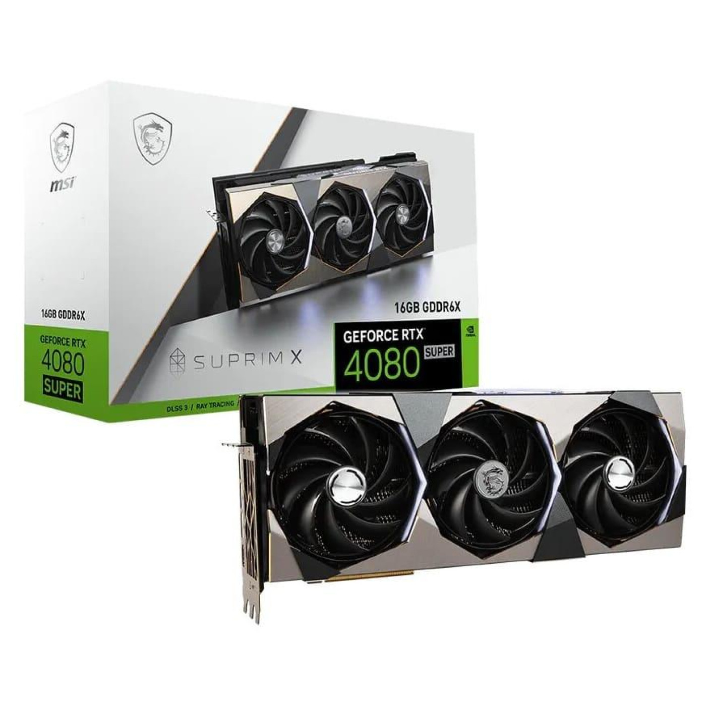 Відеокарта MSI RTX 4080 SUPER 16G SUPRIM X (RTX 4080 SUPER 16G SUPRIM X) (GDDR6X, 256 bit, PCI-E v4.0 x16) Б/в