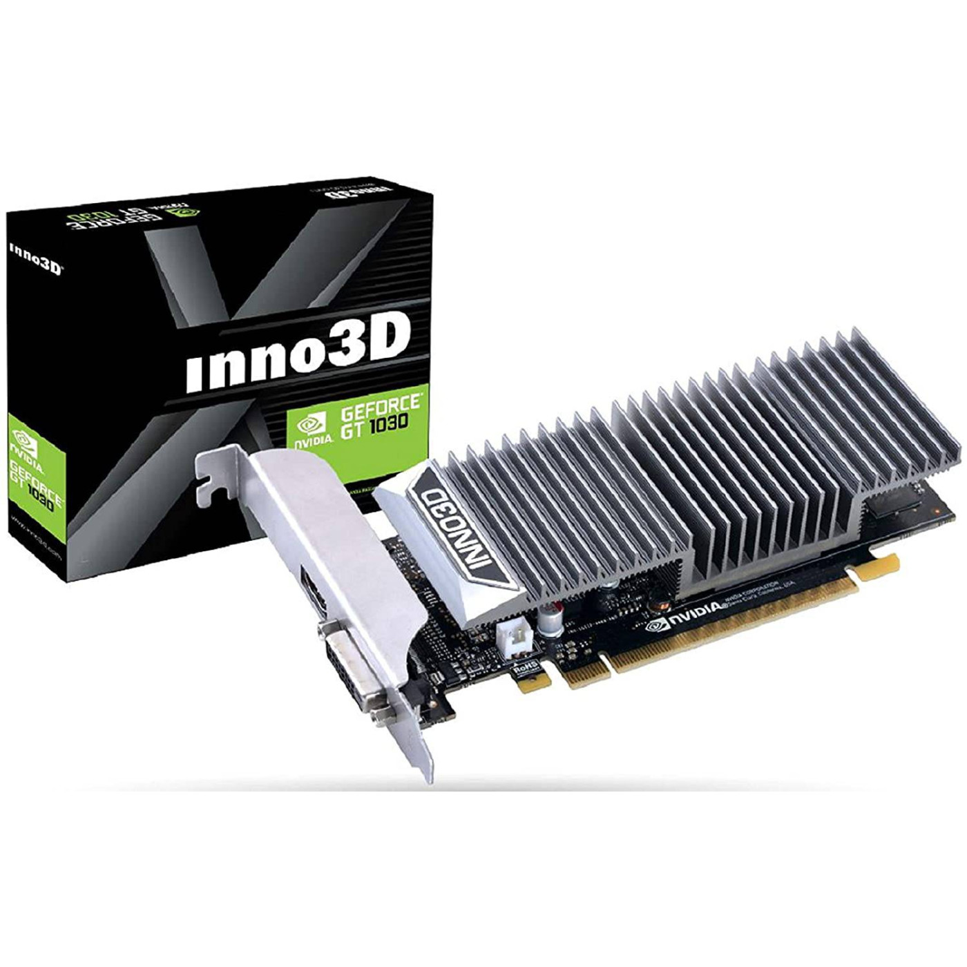 Відеокарта Inno3D GT 1030 2GB (N1030-1SDV-E5BL) (GDDR5, 64 bit, PCI-E 3.0 x16) Б/в