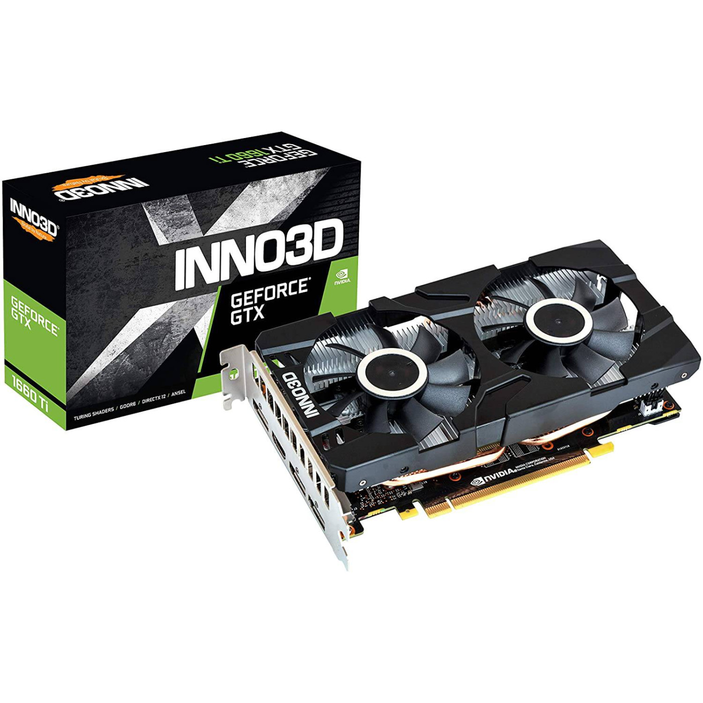 Видеокарта Inno3D GTX 1660 6Gb Super Twin X2 (N166SK-06D6) (GDDR6, 192 bit, PCI-E v3.0) Б/у