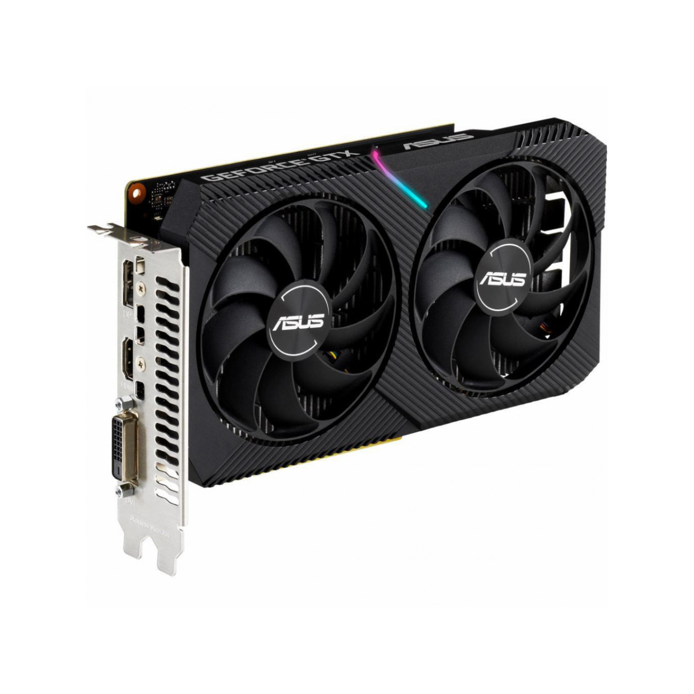 Видеокарта ASUS GTX 1650 4Gb Dual OC Mini (DUAL-GTX1650-O4GD6-MINI) (GDDR5, 128 bit, PCI-E 3.0 x16)