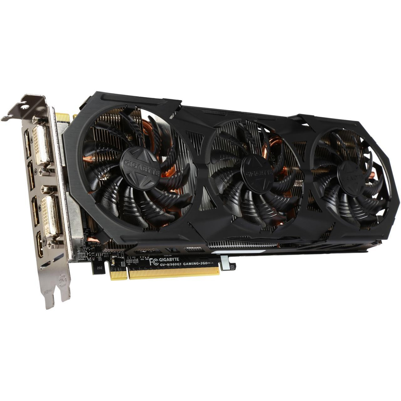 Видеокарта Gigabyte GTX 960 2Gb Gaming G1 (GV-N960G1 Gaming-2GD) (GDDR5, 128 bit, PCI-E v3.0) Б/у
