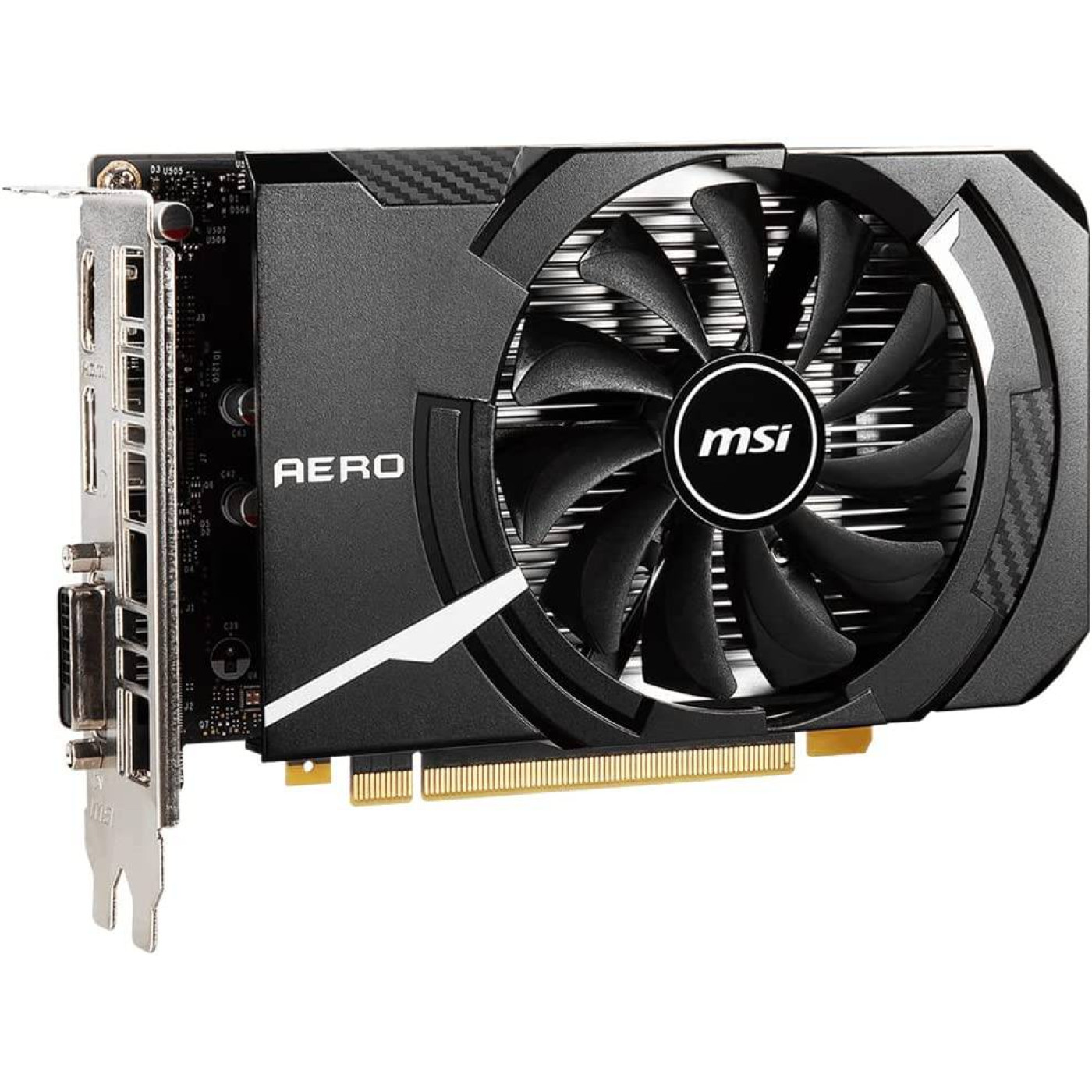 Відеокарта MSI GTX 1650 4Gb D6 AERO ITX (GTX 1650 D6 AERO ITX V1) (GDDR6, 128 bit, PCI-E 3.0 x16) Б/в