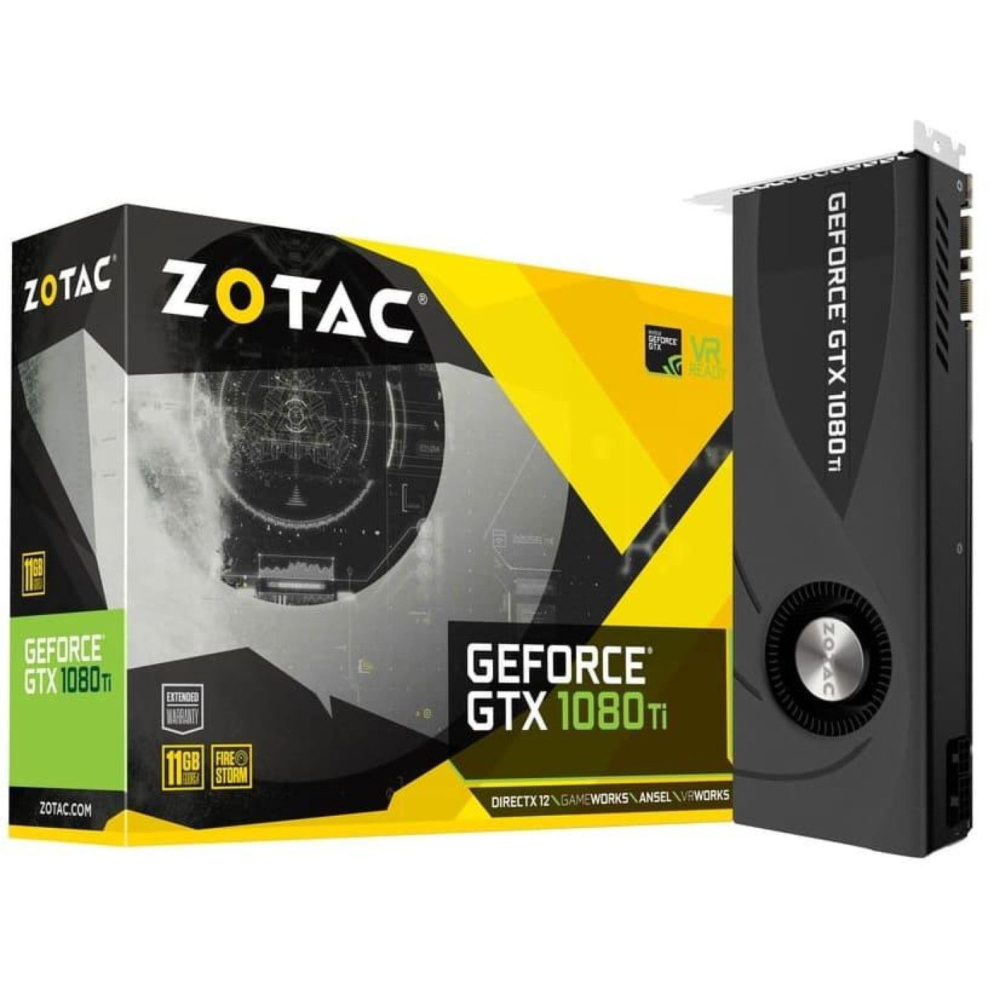 Відеокарта Zotac GTX 1080Ti Blower (ZT-P10810B-10P) (GDDR5X, 352 bit, PCI-E 3.0 x16) Б/в