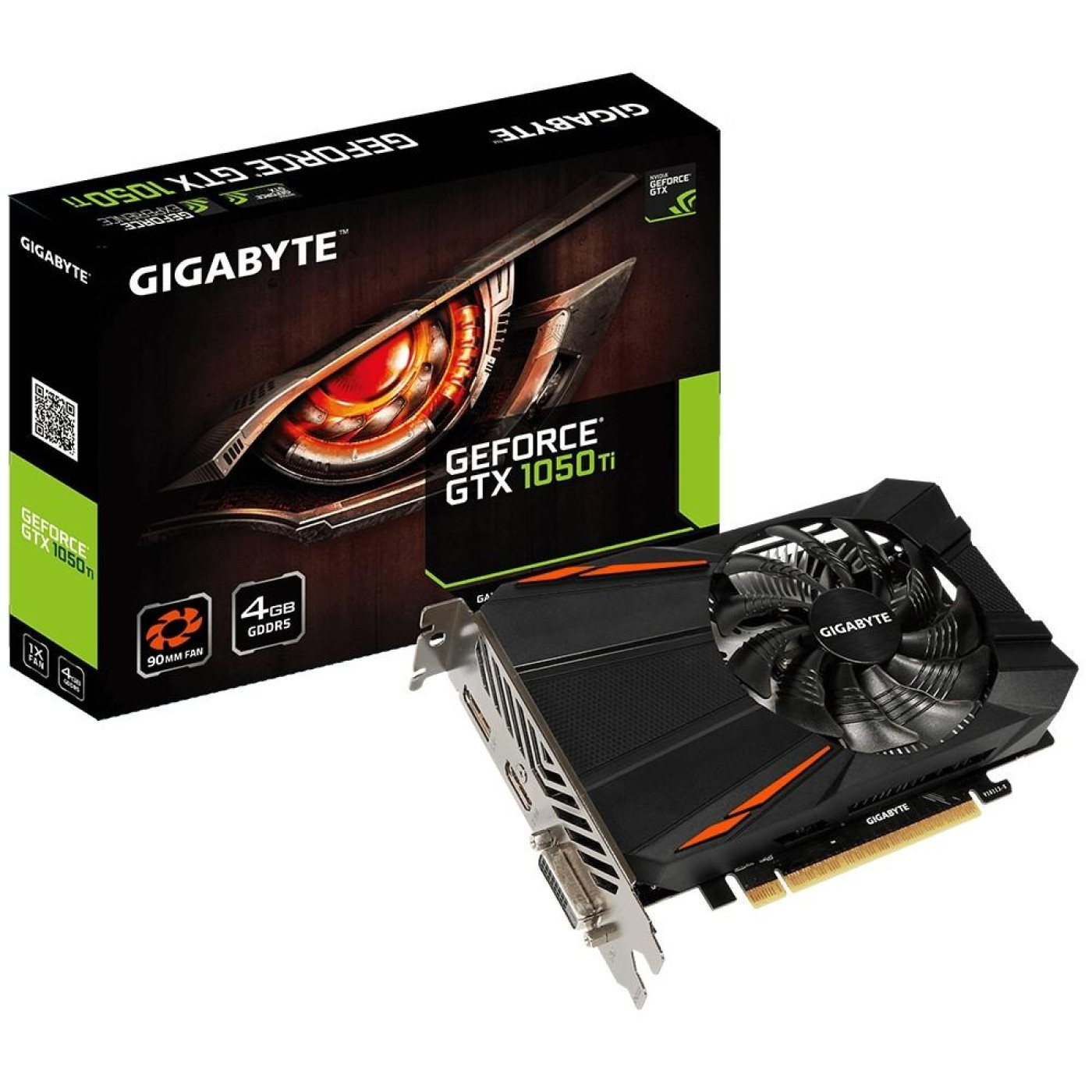 Відеокарта Gigabyte GTX 1050Ti 4Gb D5 (GV-N105TD5-4GD) (GDDR5, 128 bit, PCI-E 3.0 x16) Б/в
