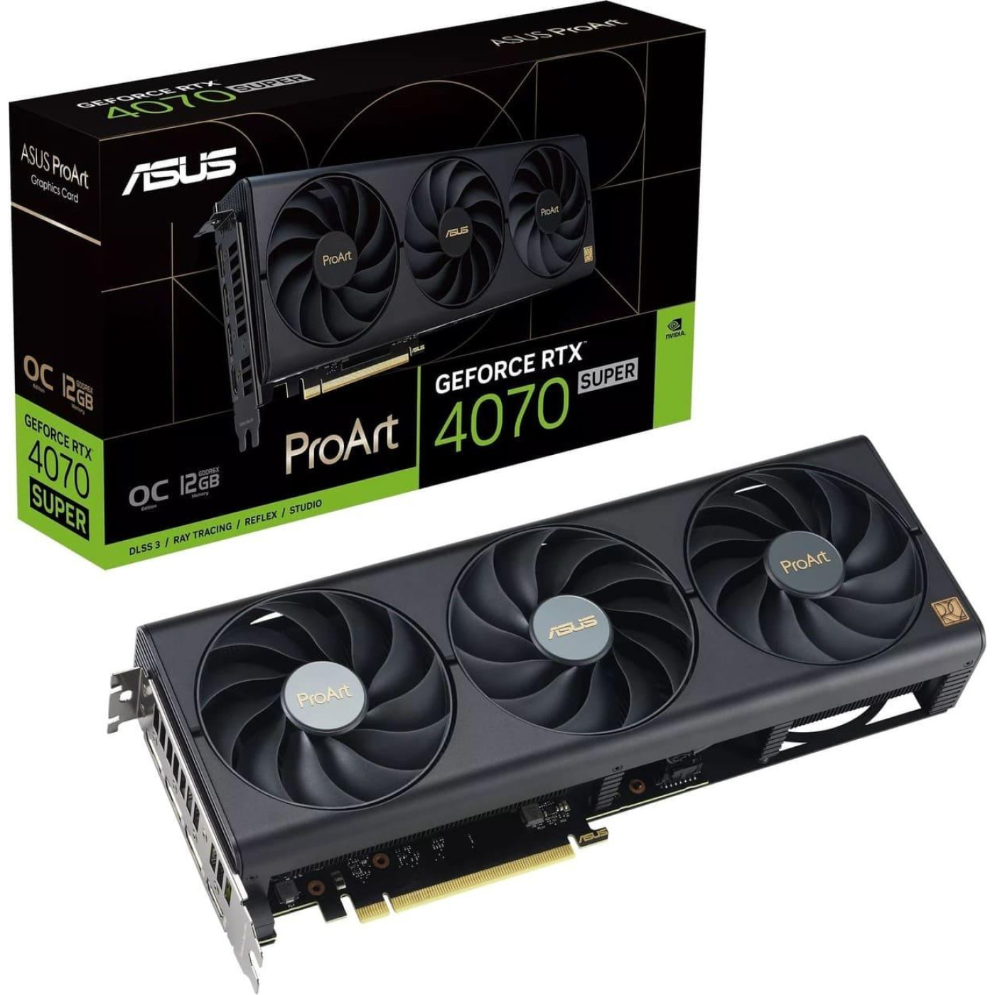 Видеокарта ASUS RTX 4070 SUPER 12GB PROART OC (PROART-RTX4070S-O12G) (GDDR6X, 192 bit, PCI-E 4.0 x16)