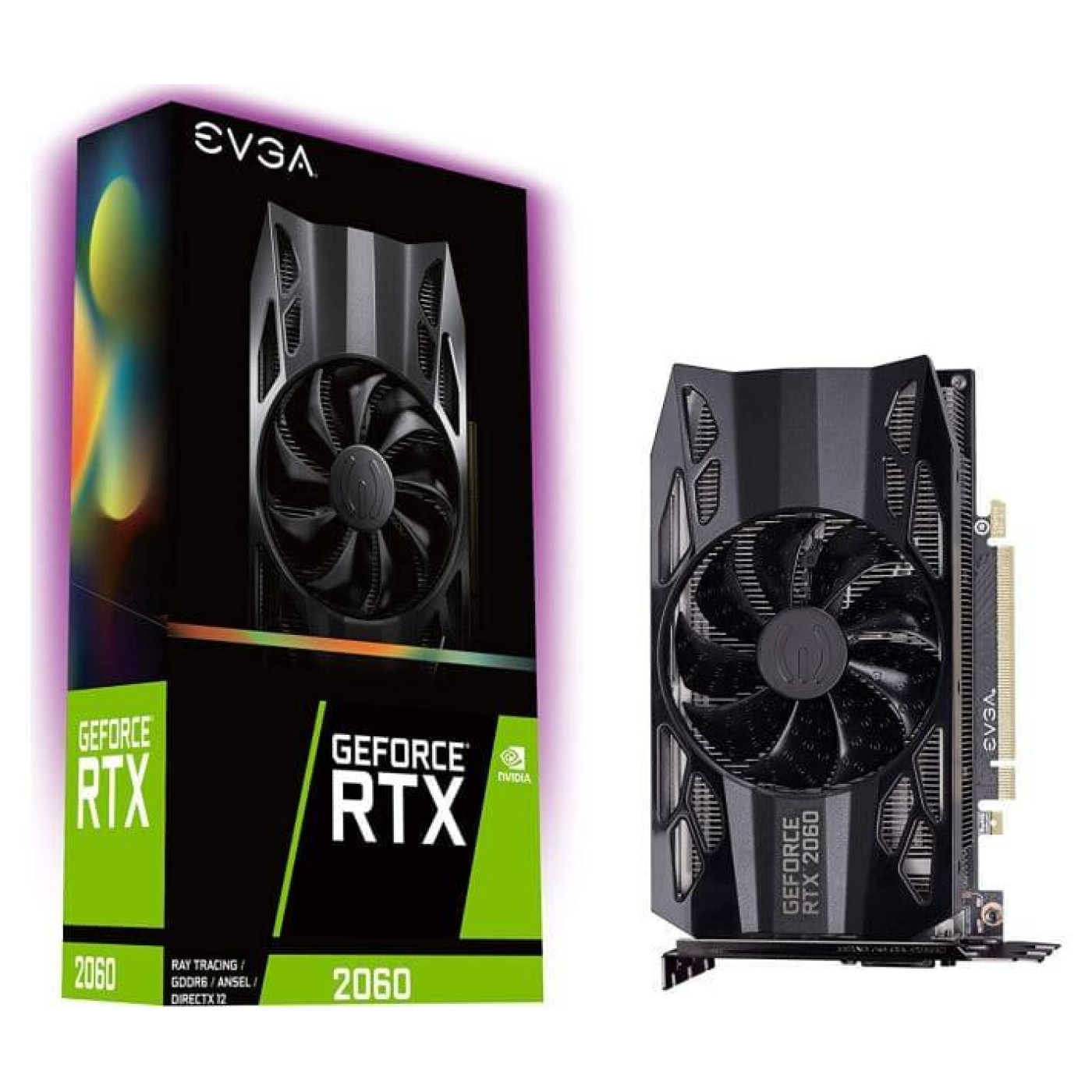 Відеокарта EVGA RTX 2060 6GB SC GAMING (06G-P4-2060-KR) (GDDR6, 192 bit, PCI-E 3.0 x16) Б/в
