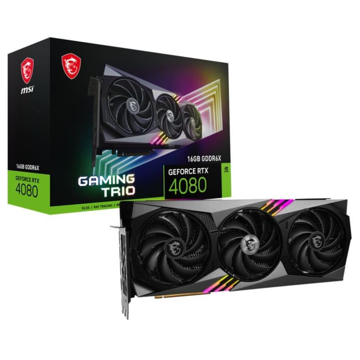 Видеокарта MSI RTX 4080 16Gb GAMING TRIO (RTX 4080 16GB GAMING TRIO) (GDDR6X, 256 bit, PCI-E 4.0) FR