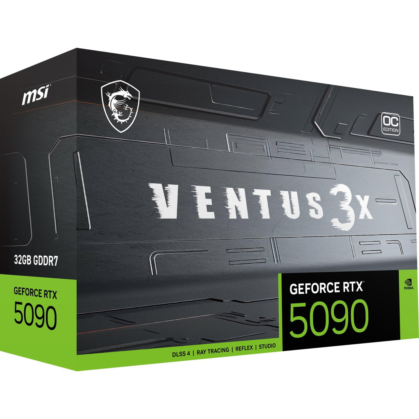 Відеокарта MSI RTX 5090 32G VENTUS 3X OC (RTX 5090 32G VENTUS 3X OC) (GDDR7, 512 bit, PCI-E v5.0 x16)