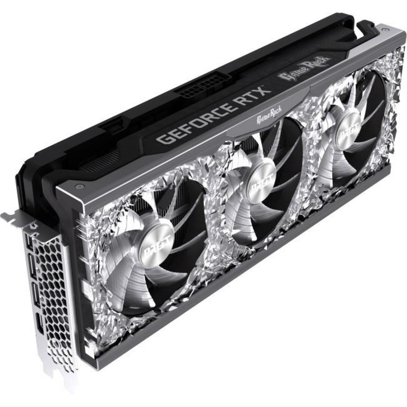 Видеокарта Palit RTX 3070 8Gb GameRock OC (NE63070H19P2-1040G) (GDDR6, 256 bit, PCI-E v4.0 x16) Б/у,U1