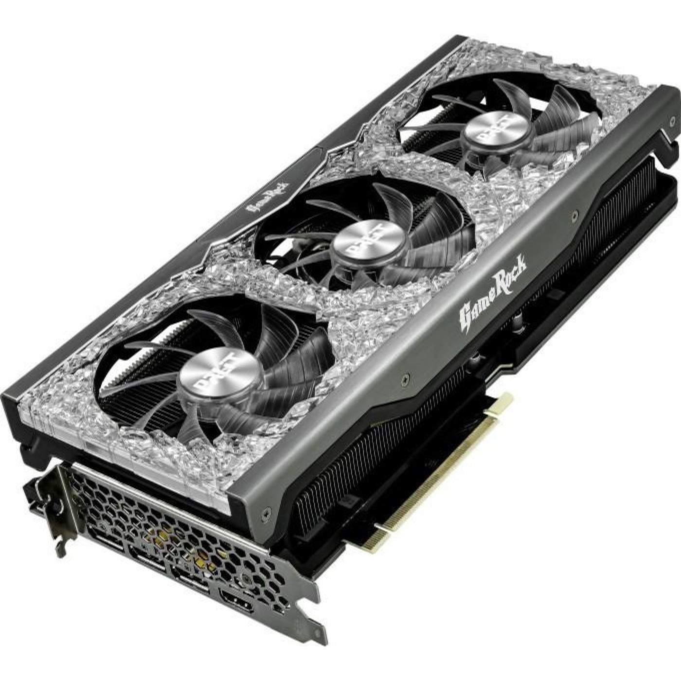 Видеокарта Palit RTX 3070 8Gb GameRock OC (NE63070H19P2-1040G) (GDDR6, 256 bit, PCI-E v4.0 x16) Б/у,U1