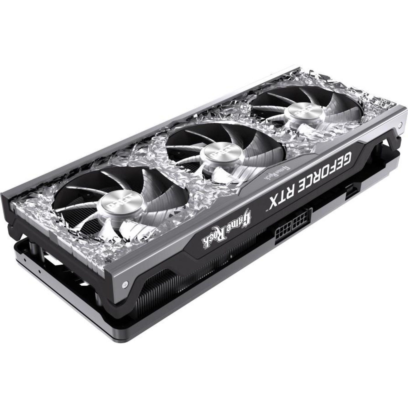Видеокарта Palit RTX 3070 8Gb GameRock OC (NE63070H19P2-1040G) (GDDR6, 256 bit, PCI-E v4.0 x16) Б/у,U1