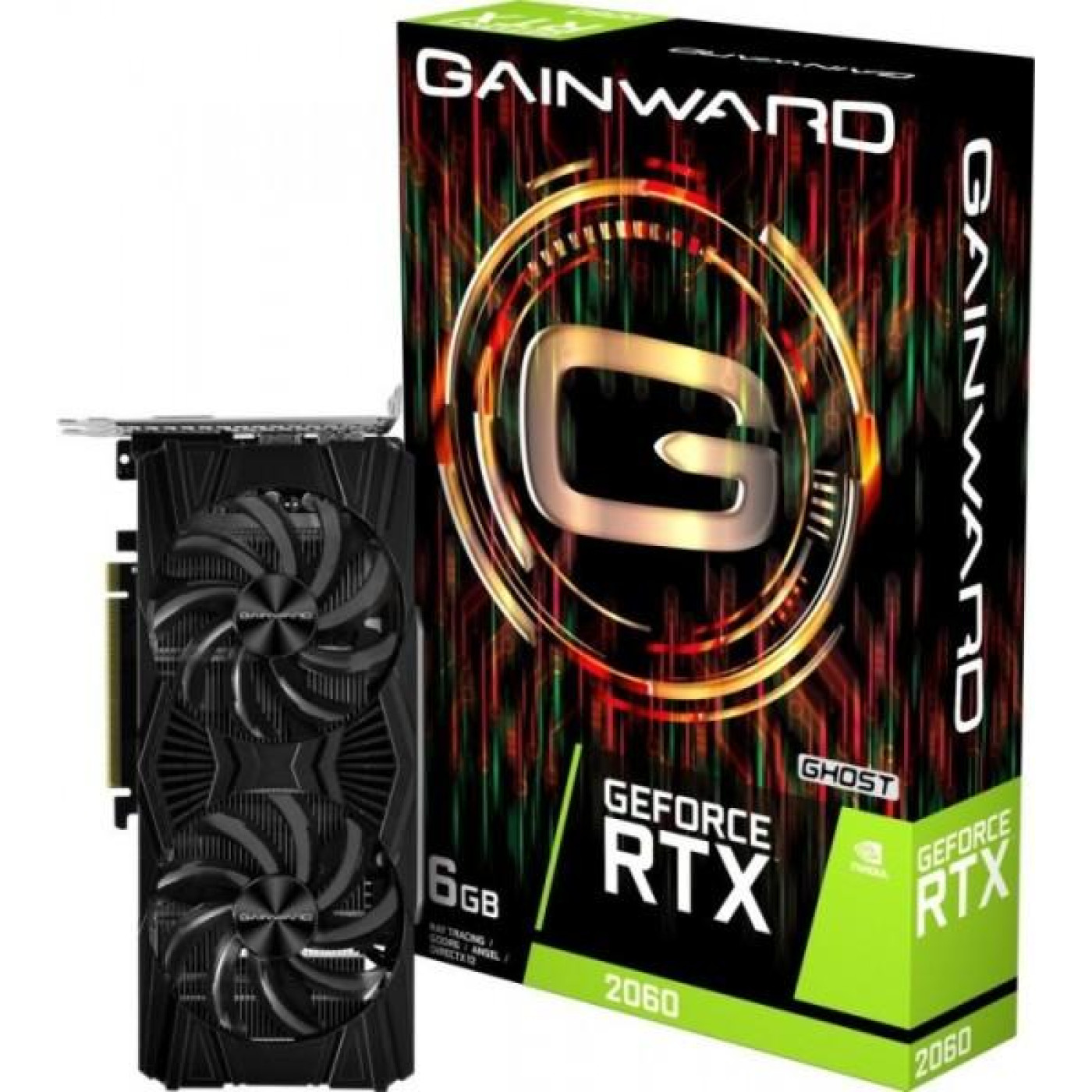 Відеокарта Gainward RTX 2060 6Gb Ghost (NE62060018J9-1160X-1) (GDDR6, 192 bit, PCI-E 3.0 x16) Б/в