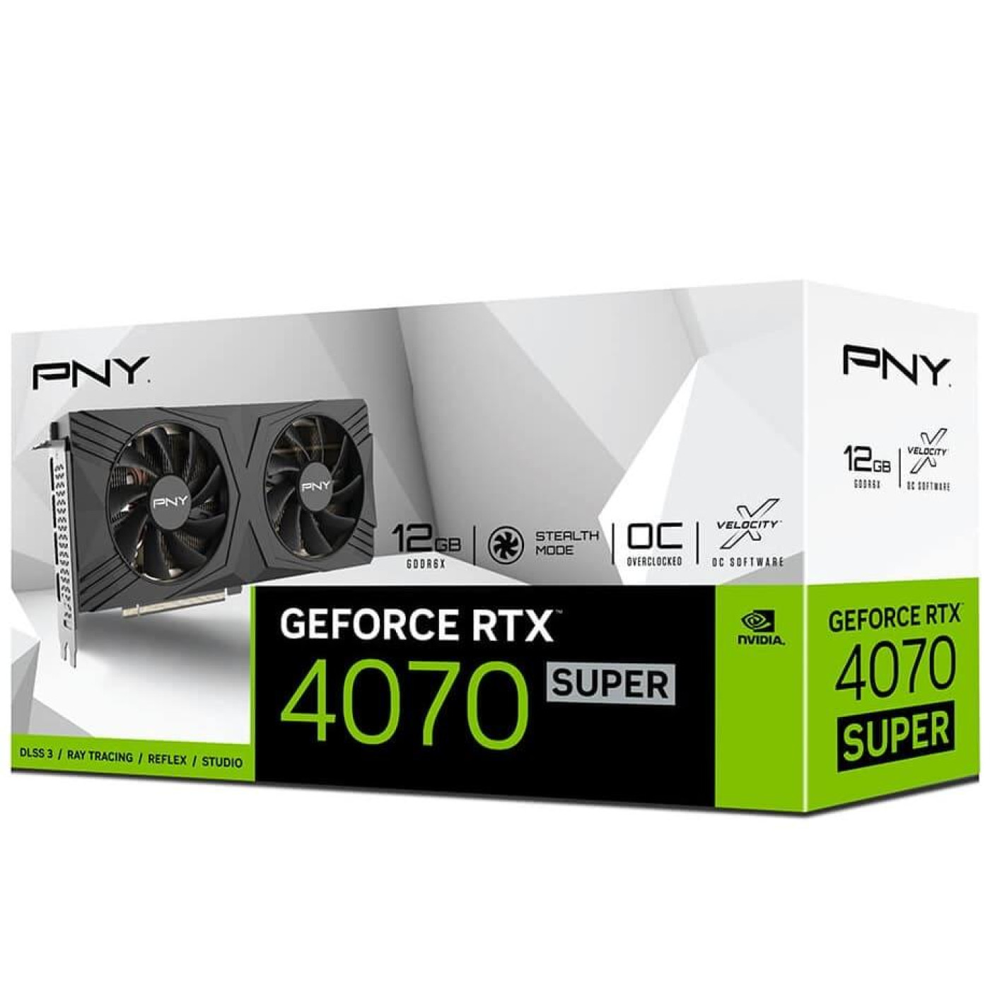Видеокарта PNY RTX 4070 SUPER 12GB VERTO (VCG4070S12DFXPB1-O) (GDDR6X, 192 bit, PCI-E v4.0)