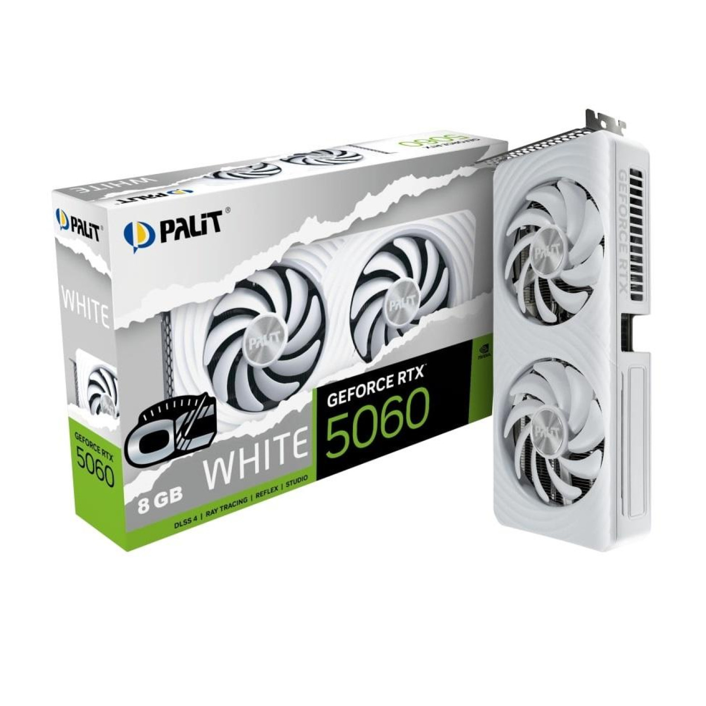 Відеокарта Palit RTX 5060 8GB WHITE OC (NE75060U19P1-GB2063M) (GDDR7, 128 bit, PCI-E v5.0 x16)