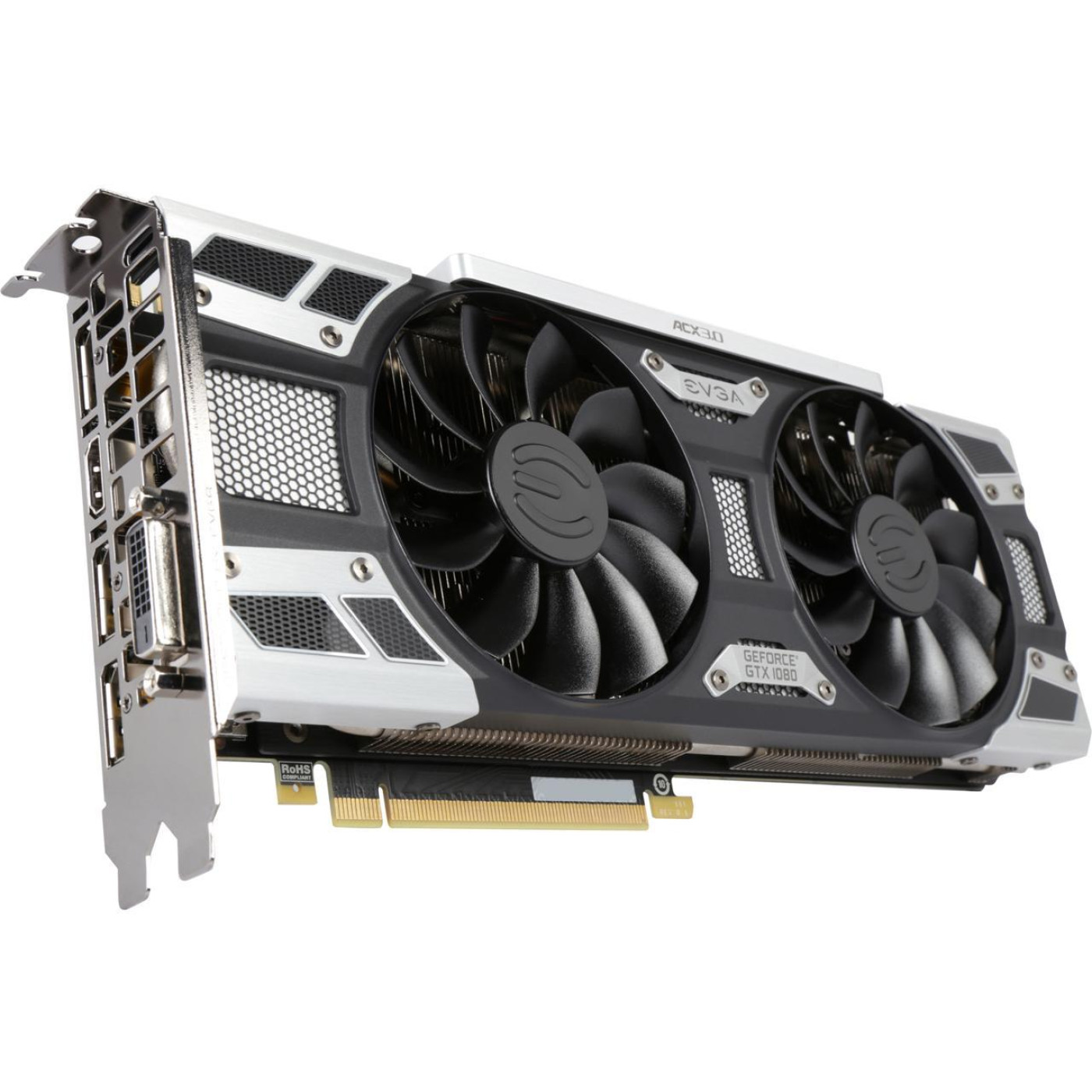 Видеокарта EVGA GTX 1080 8Gb (08G-P4-6181-KR) (GDDR5X, 256 bit, PCI-E 3.0 x16)