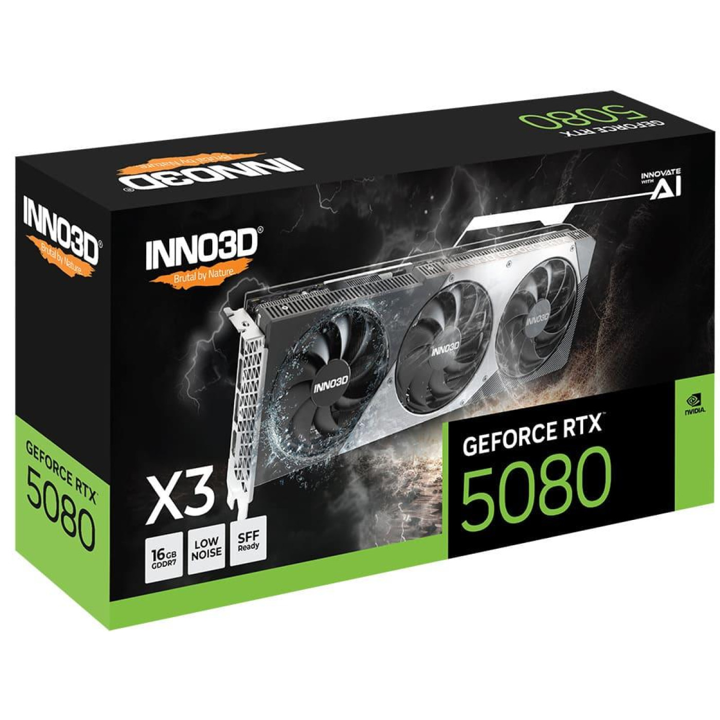 Видеокарта Inno3D RTX 5080 16Gb X3 (N50803-16D7-176068N) (GDDR7, 256 bit, PCI-E v5.0 x16)