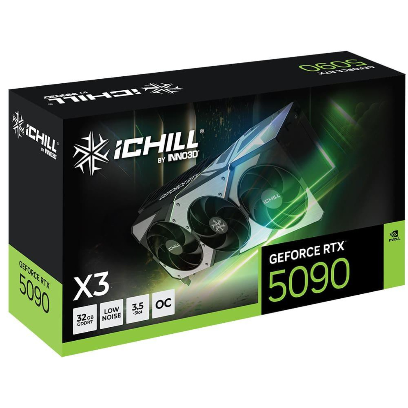 Видеокарта Inno3D RTX 5090 32Gb iCHILL X3 (C50903-32D7X-175967H) (GDDR7, 512 bit, PCI-E 5.0 x16)