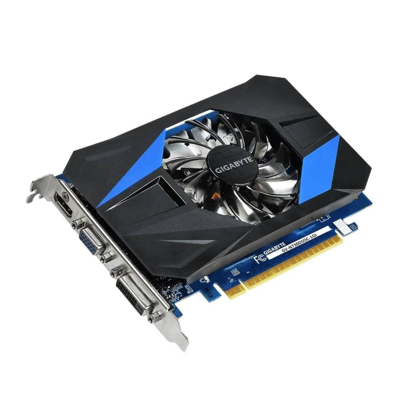 Видеокарта Gigabyte GT 730 1Gb (GV-N730D5OC-1GI) (GDDR5, 64 bit, PCI-E 3.0 x16) Б/у