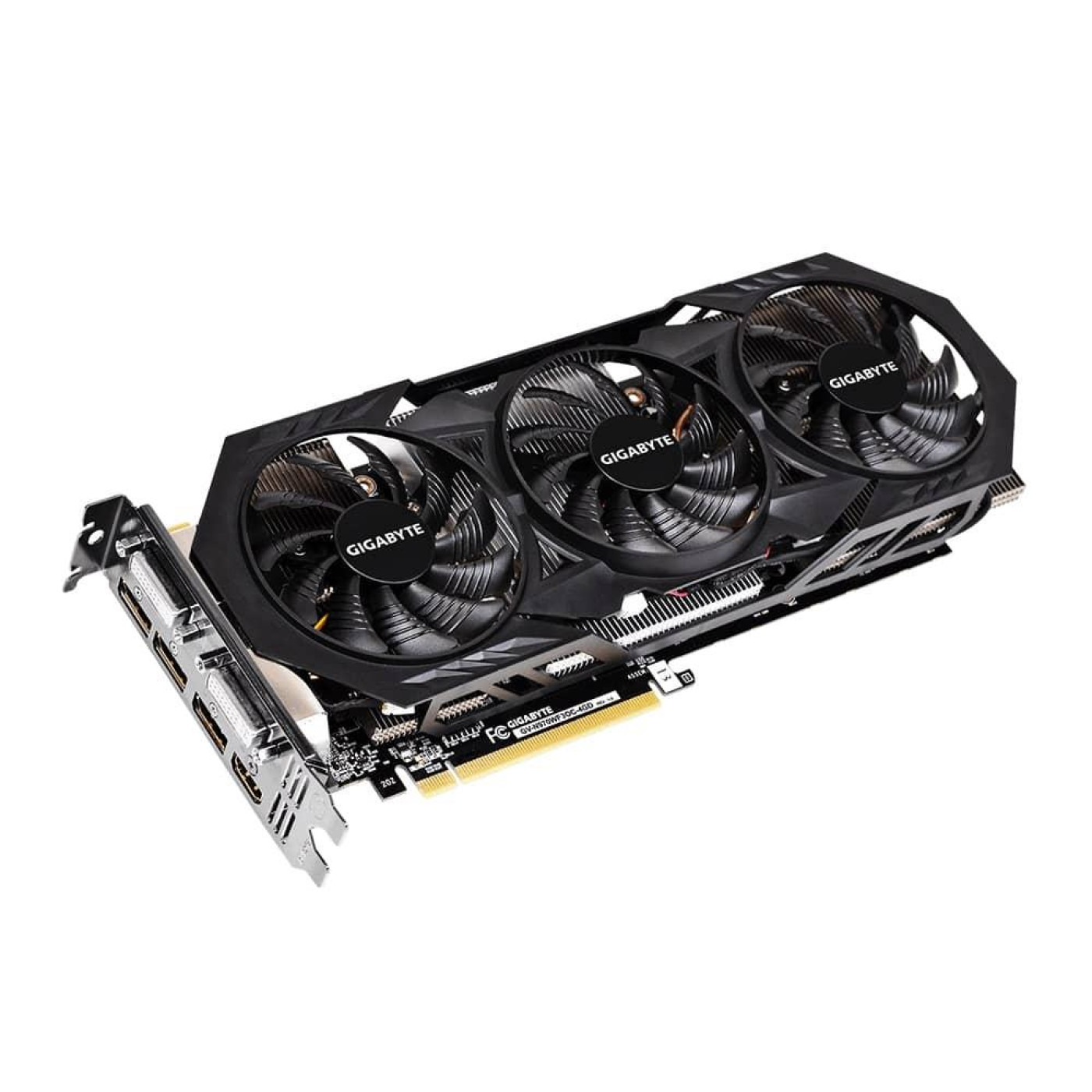 Видеокарта Gigabyte GTX 970 4Gb Windforce OC (GV-N970WF3OC-4GD) (GDDR5, 256 bit, PCI-E 3.0 x16) Б/у,U2