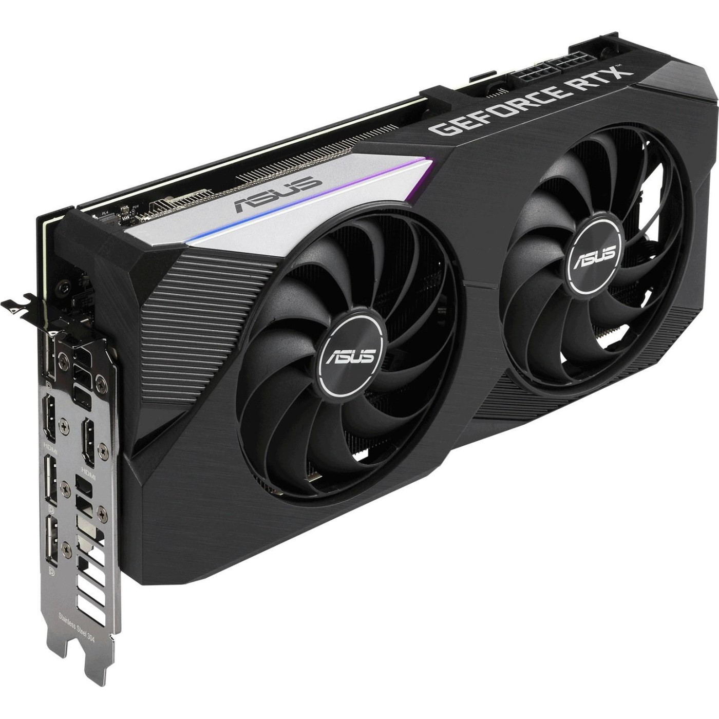 Відеокарта ASUS RTX 3070 8Gb Dual OC LHR (DUAL-RTX3070-O8G-V2) (GDDR6, 256 bit, PCI-E v4.0 x16) Б/в