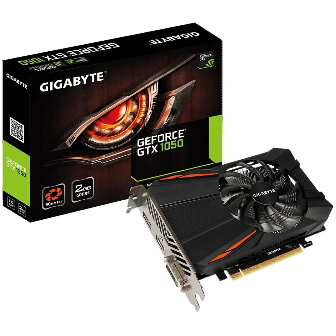 Відеокарта Gigabyte GTX 1050 2Gb D5 (GV-N1050D5-2GD) (GDDR5, 128 bit, PCI-E v3.0) Б/в