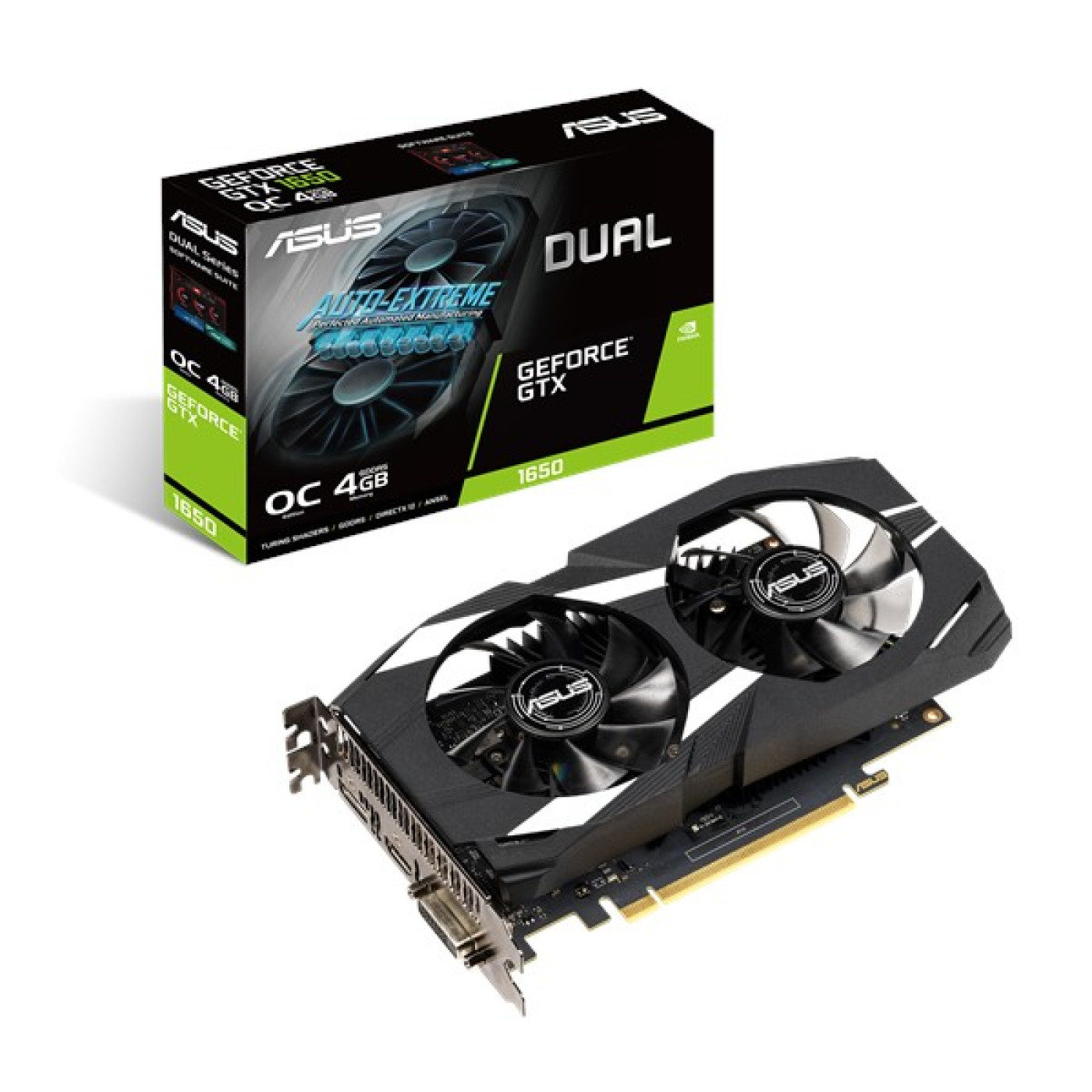 Відеокарта ASUS GTX 1650 4Gb Dual (DUAL-GTX1650-4G) (GDDR5, 128 bit, PCI-E 3.0 x16) Б/в