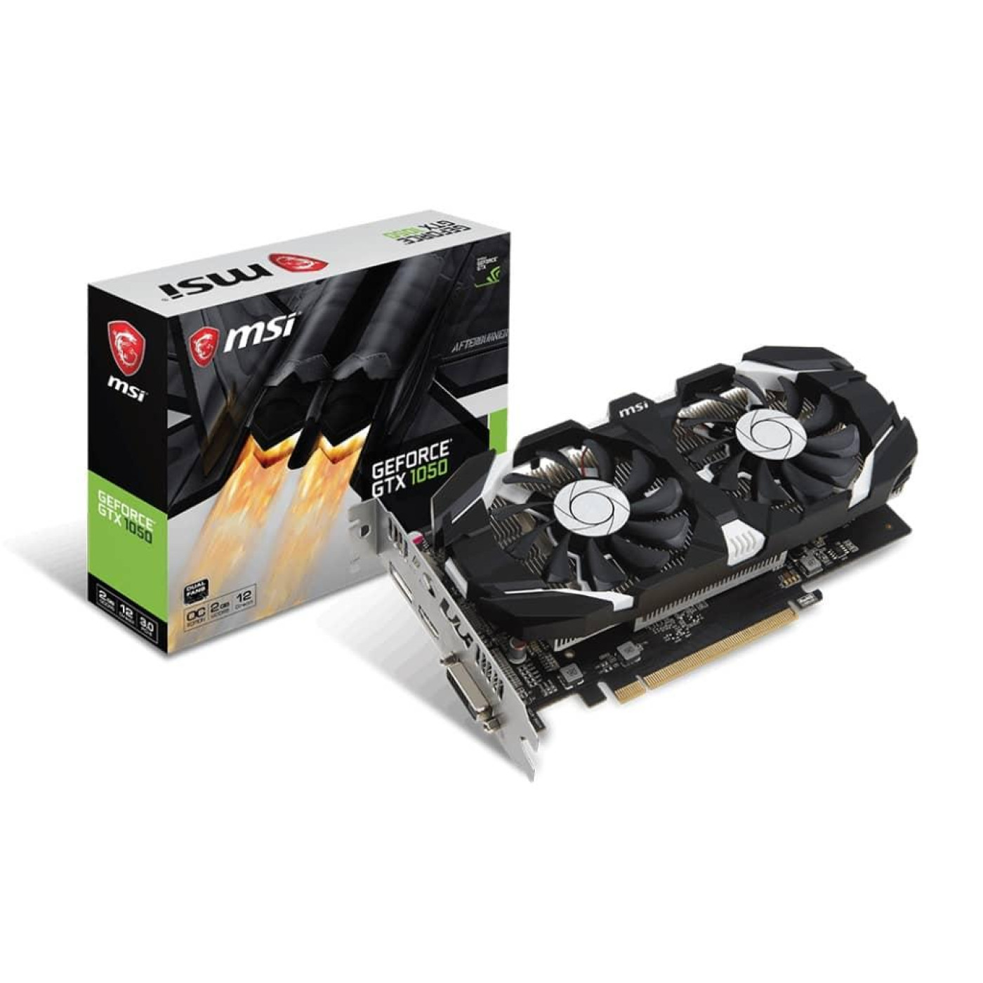 Видеокарта MSI GTX 1050 2Gb OC (GTX 1050 2GT OCV1) (GDDR5, 128 bit, PCI-E 3.0 x16) Б/у
