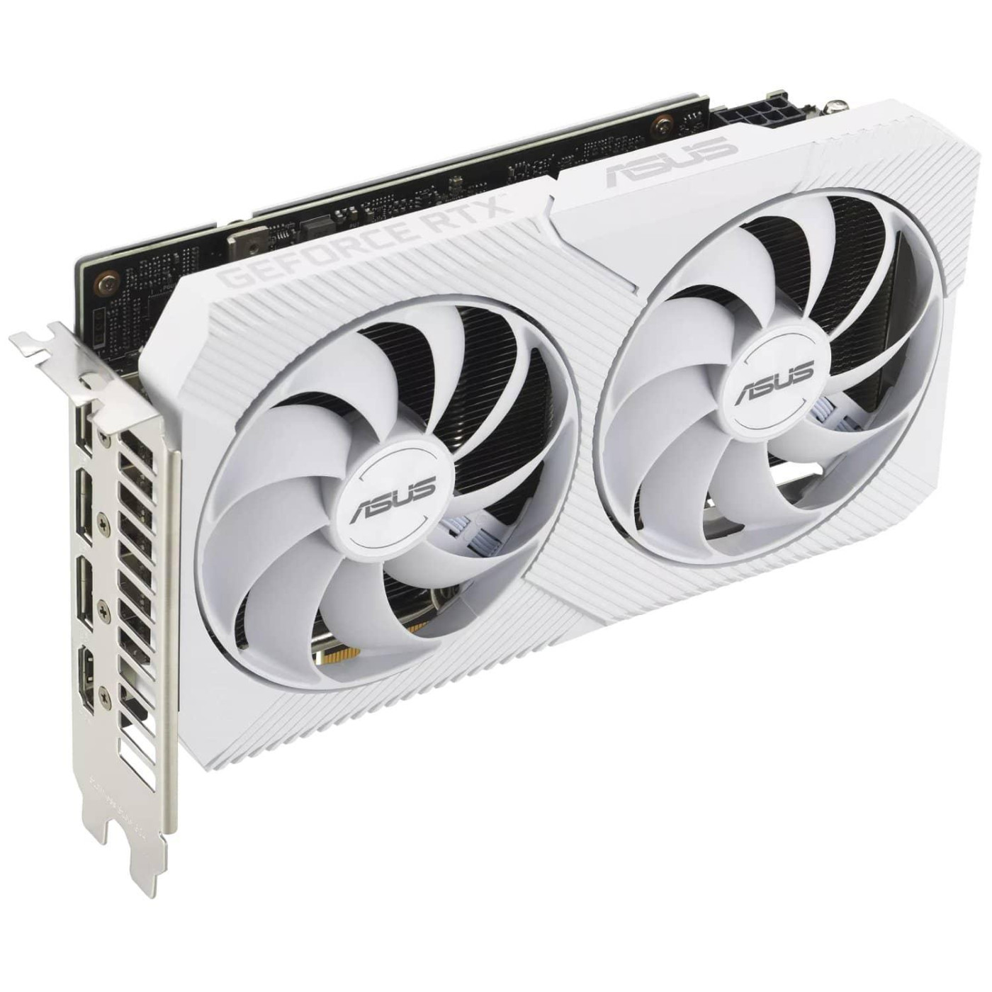 Видеокарта ASUS RTX 3060 8GB Dual OC White (DUAL-RTX3060-O8G-WHITE) (GDDR6, 128 bit, PCI-E 4.0 x16) U1
